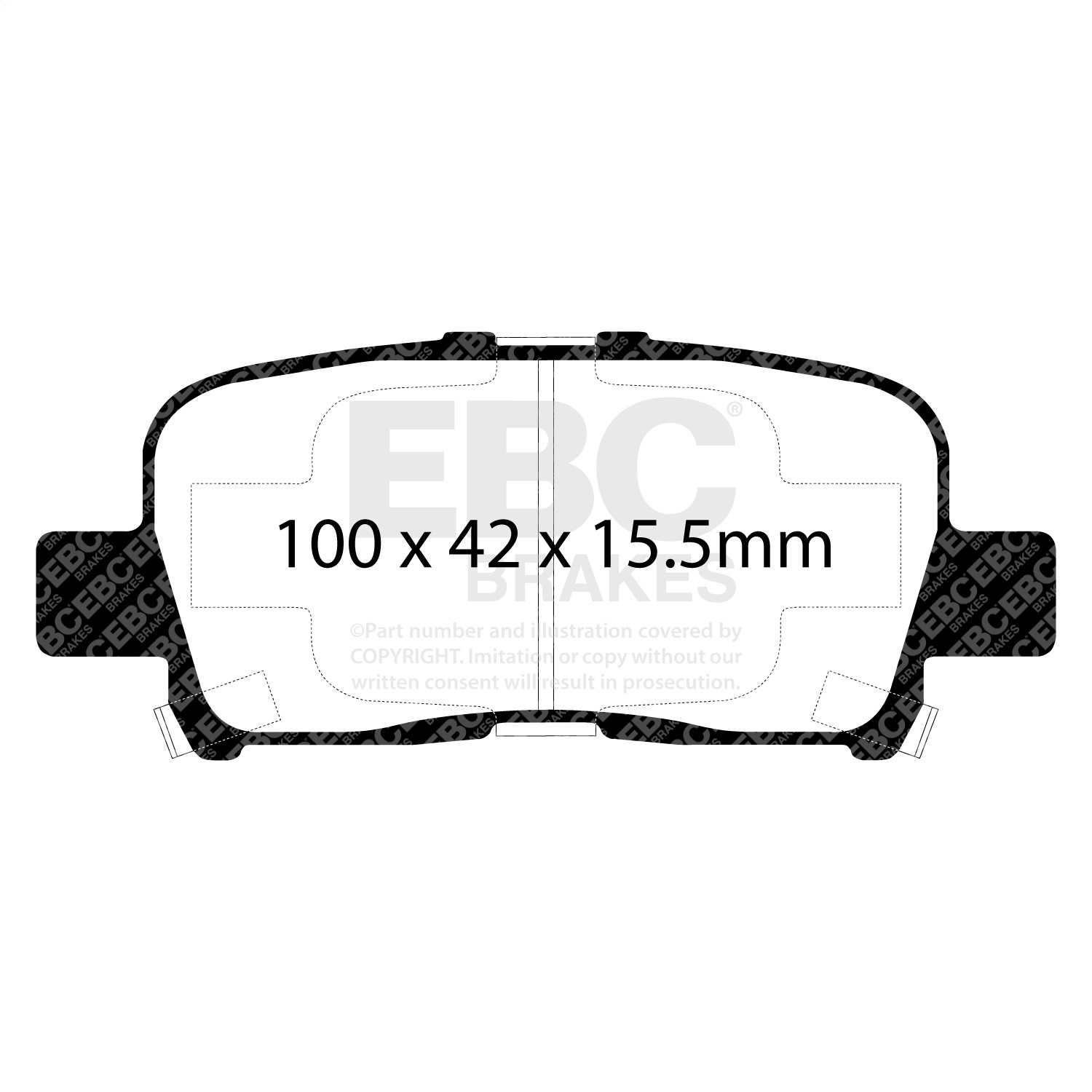 EBC Brakes DP61662 6000 Series Greenstuff Truck/SUV Brakes Disc Pads