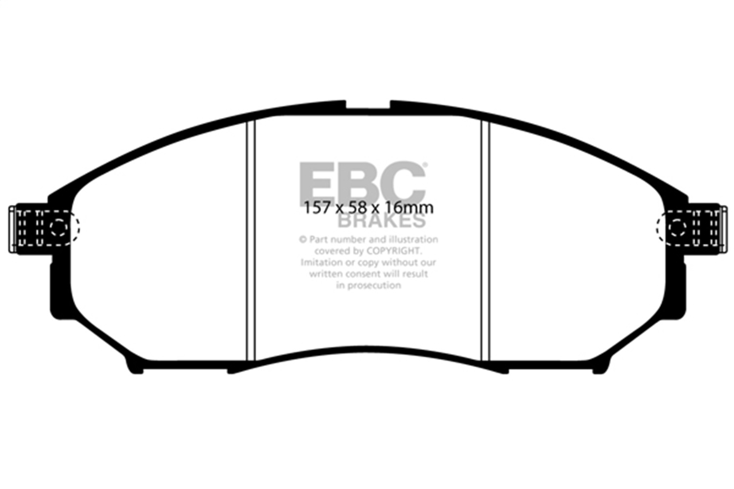 EBC Brakes DP31671C Redstuff Ceramic Low Dust Brake Pads