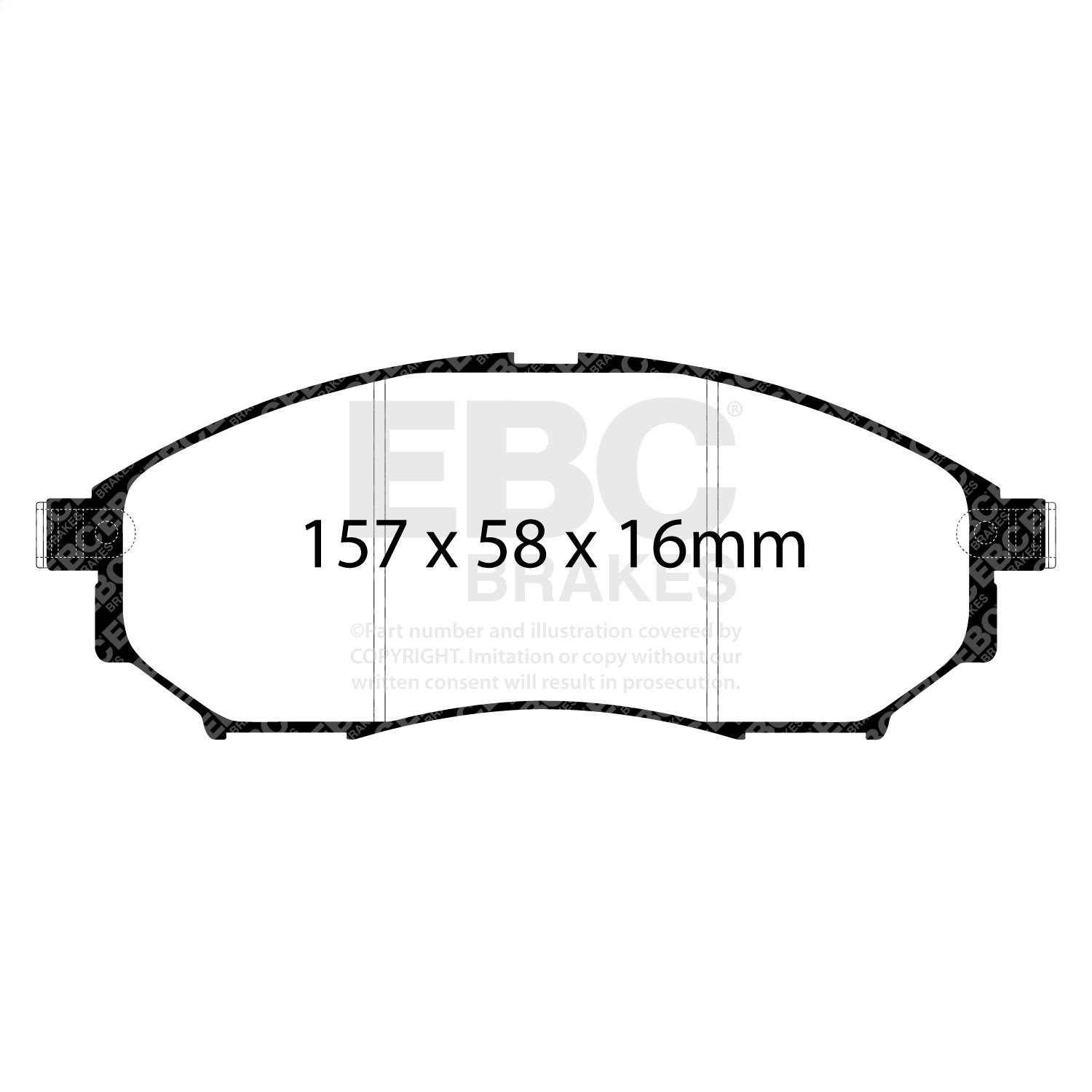 EBC Brakes DP31671C Redstuff Ceramic Low Dust Brake Pads