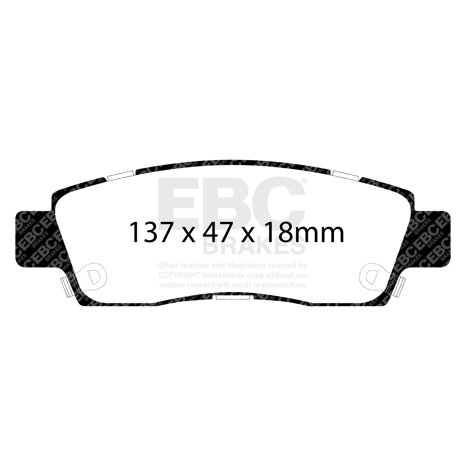 EBC BRAKES YELLOWSTUFF PADS-DP41672R-Rear