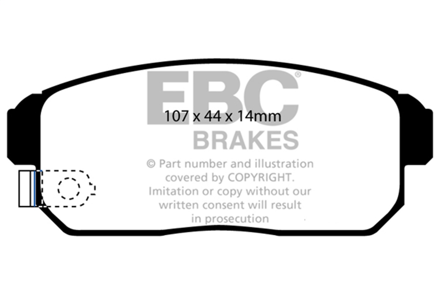 EBC Brakes DP41691R Yellowstuff Street And Track Brake Pads