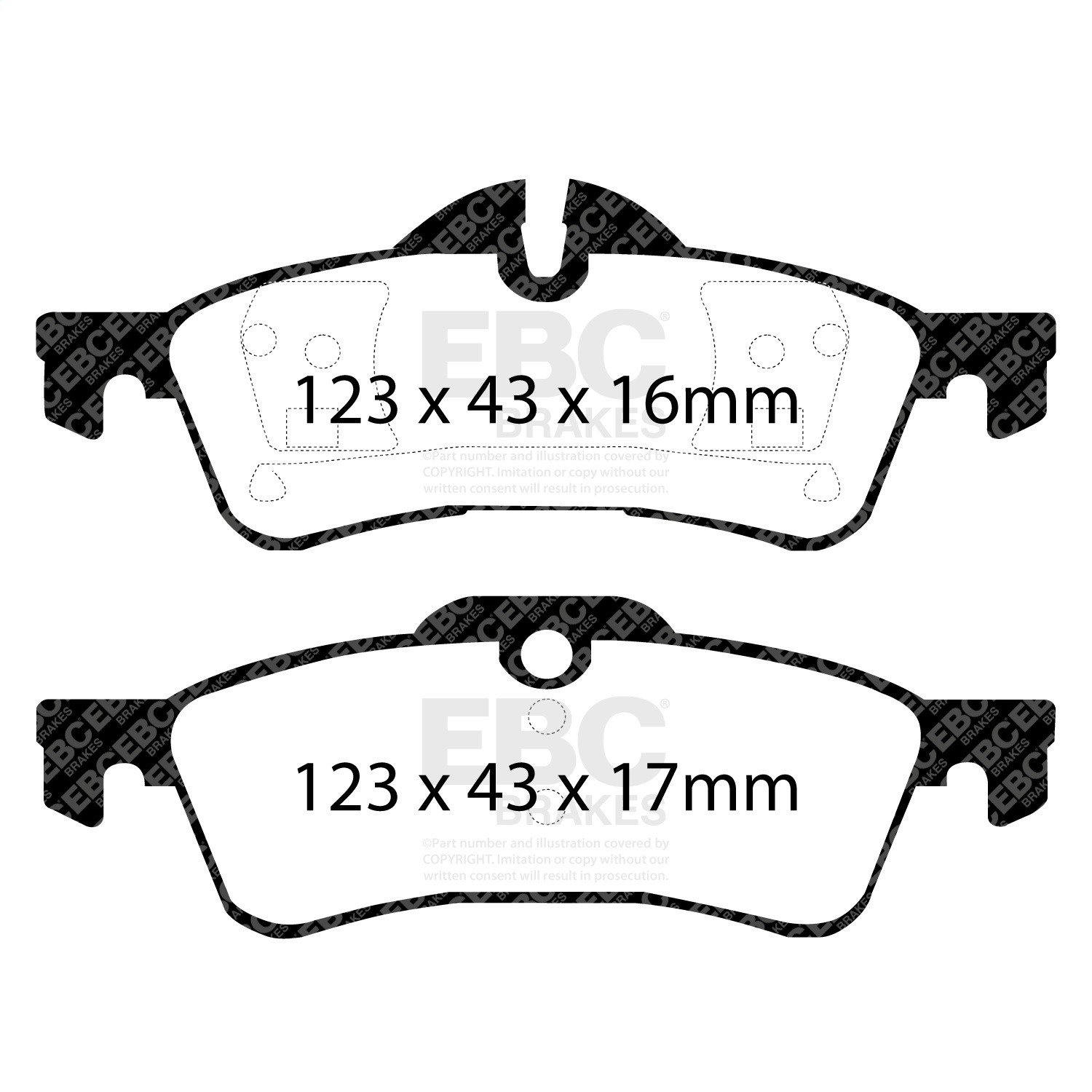 EBC Brakes S12KR1264 S12 Kits Redstuff and RK Rotors Fits 04-17 Cooper