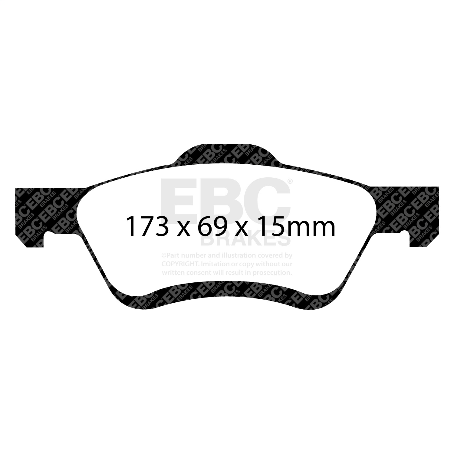 EBC Brakes UD1047 Ultimax  Brake Pads Fits 05-12 Escape Mariner Tribute