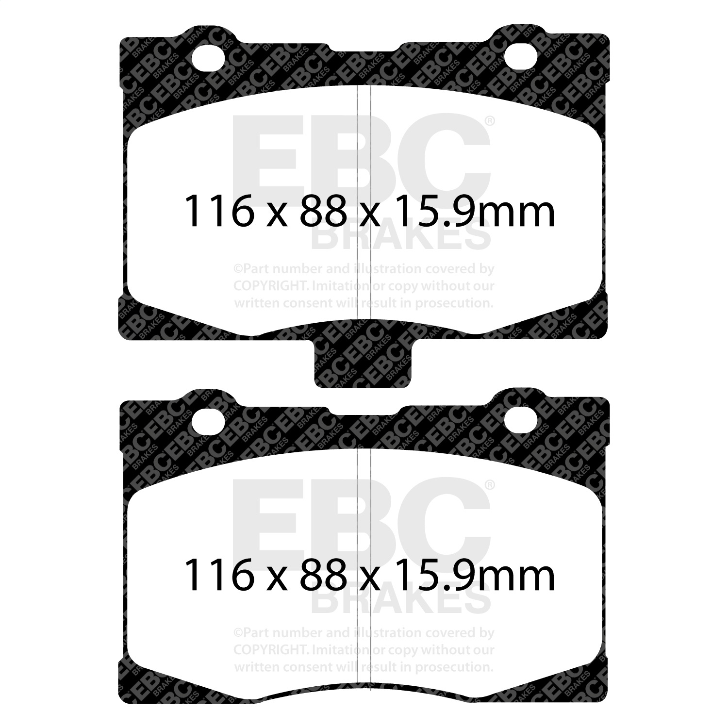 EBC Brakes DP41735R Yellowstuff Street And Track Brake Pads Fits 05-12 RL