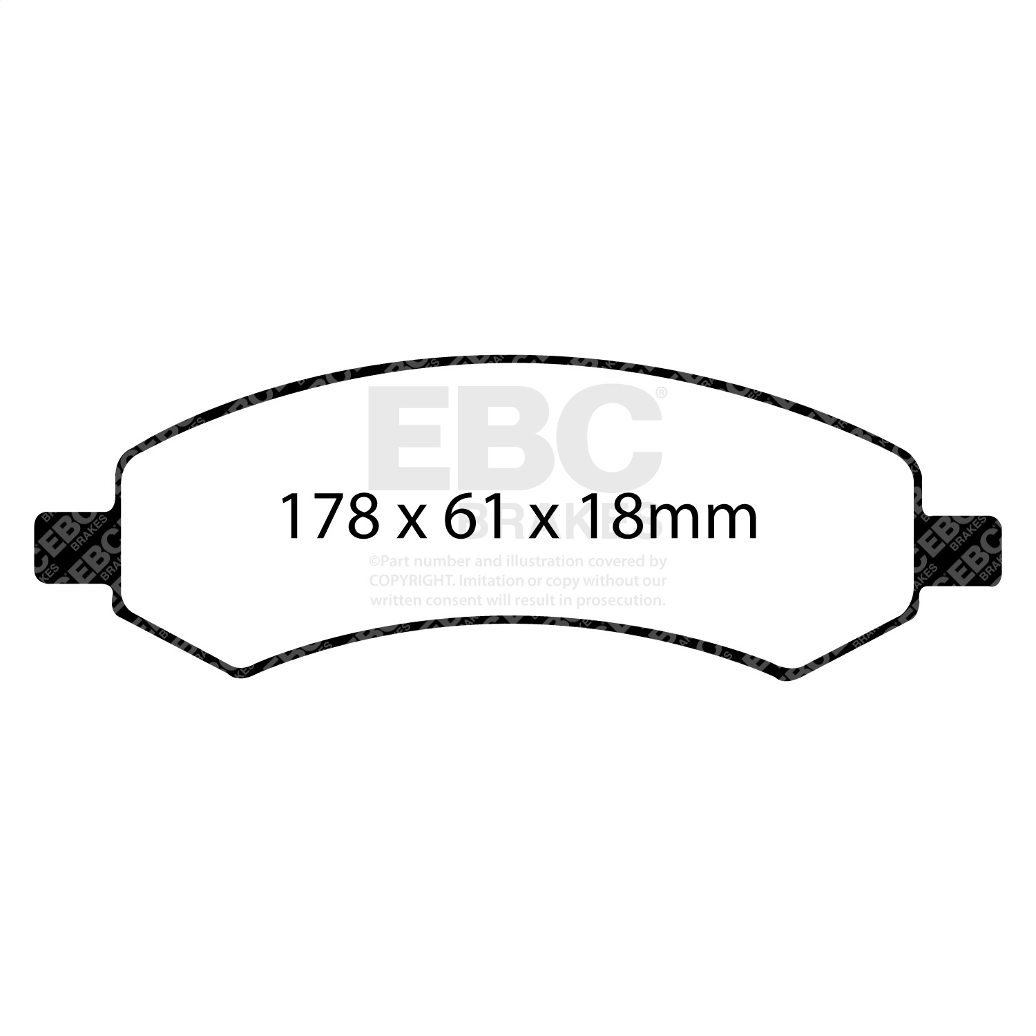 EBC UD1084 - Ultimax OEM Replacement Front Brake Pads