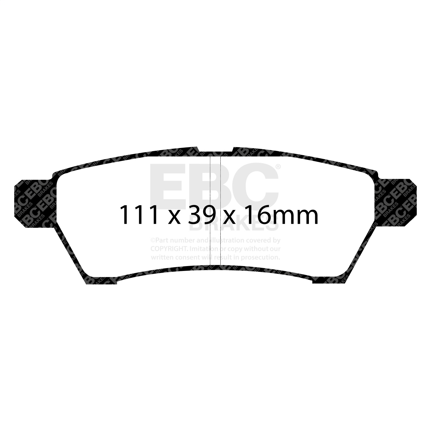 EBC BRAKES YELLOWSTUFF PADS-DP41746R-Rear