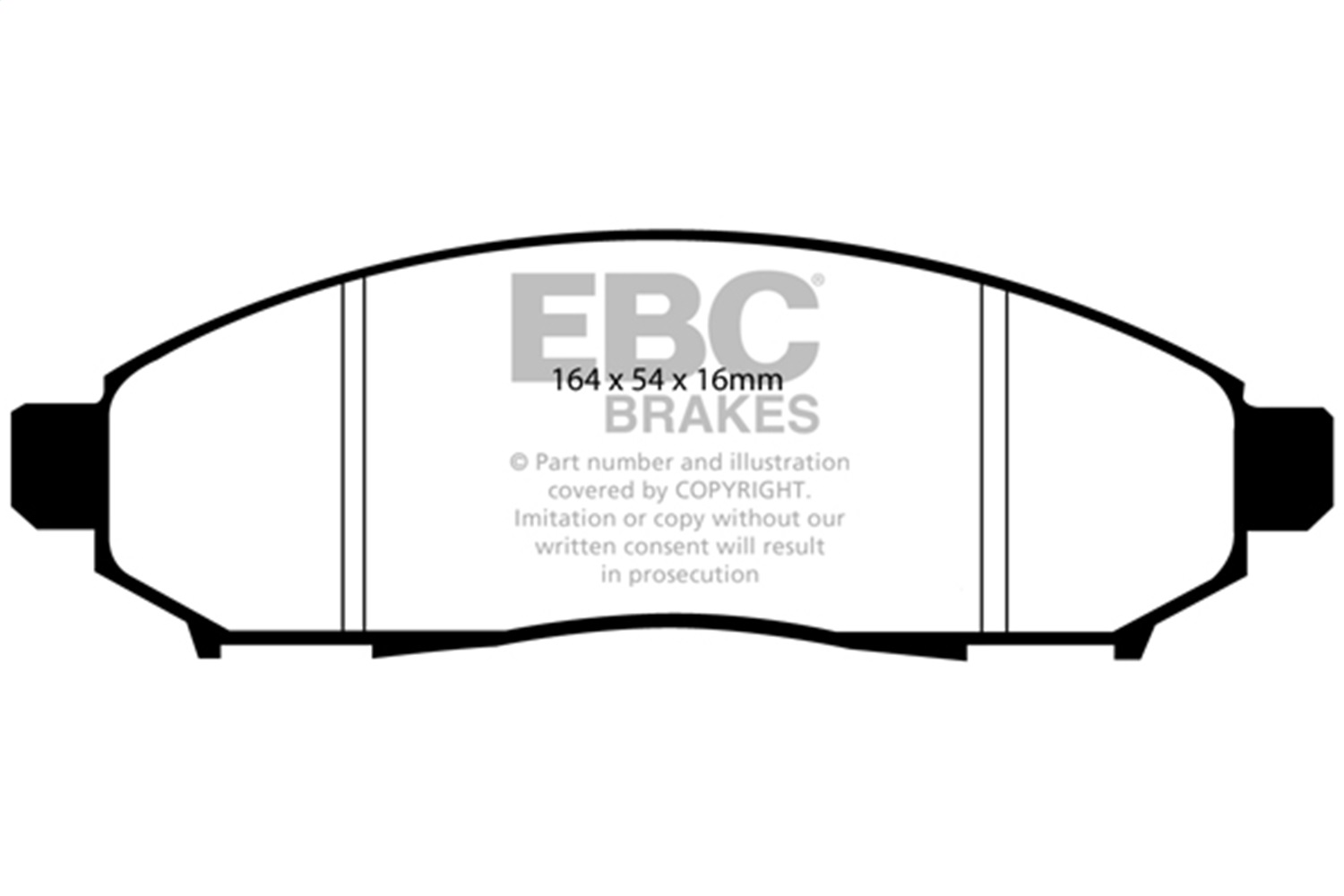 EBC Brakes DP61747 6000 Series Greenstuff Truck/SUV Brakes Disc Pads