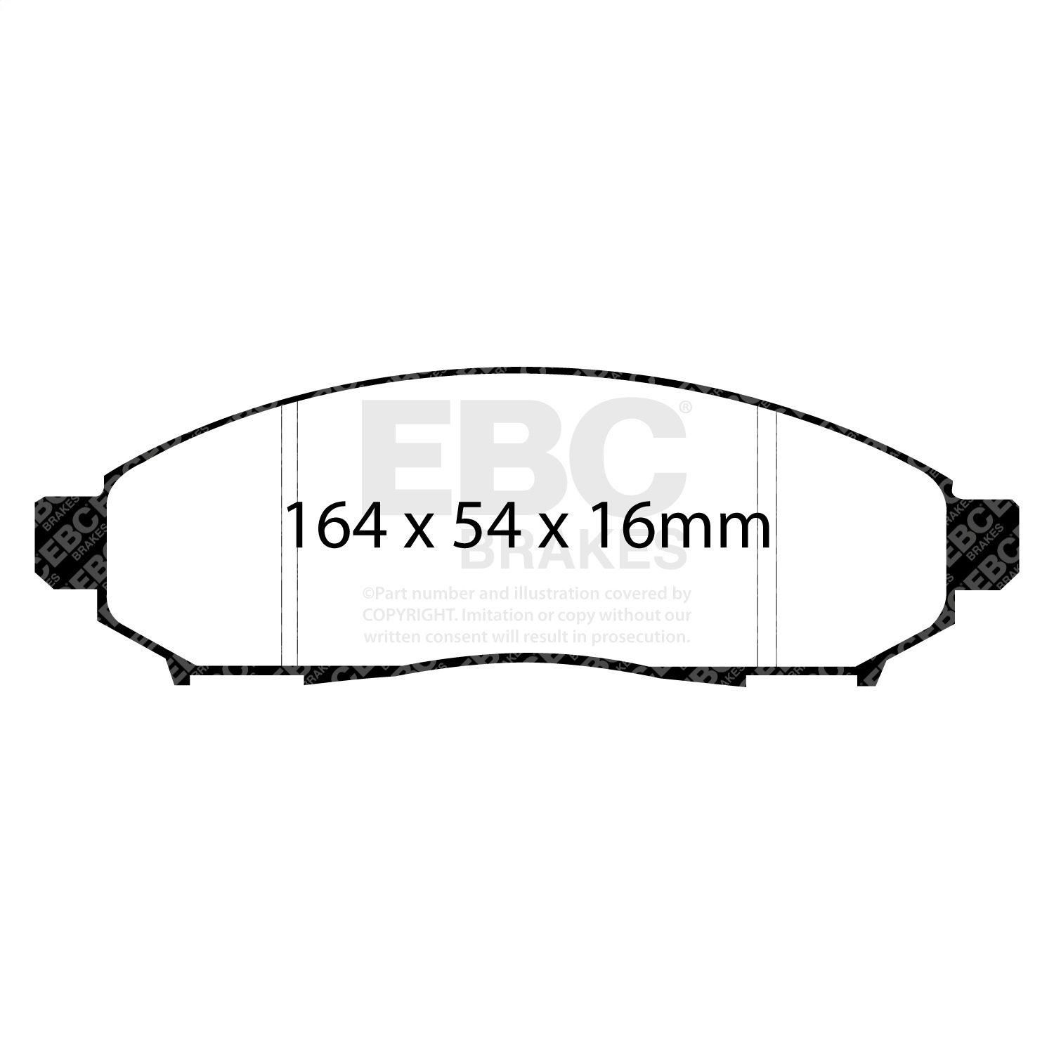 EBC Brakes DP61747 6000 Series Greenstuff Truck/SUV Brakes Disc Pads