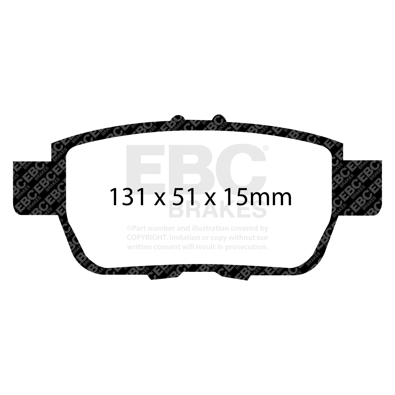 EBC DP31754C - Redstuff Ceramic Low Dust Rear Brake Pads