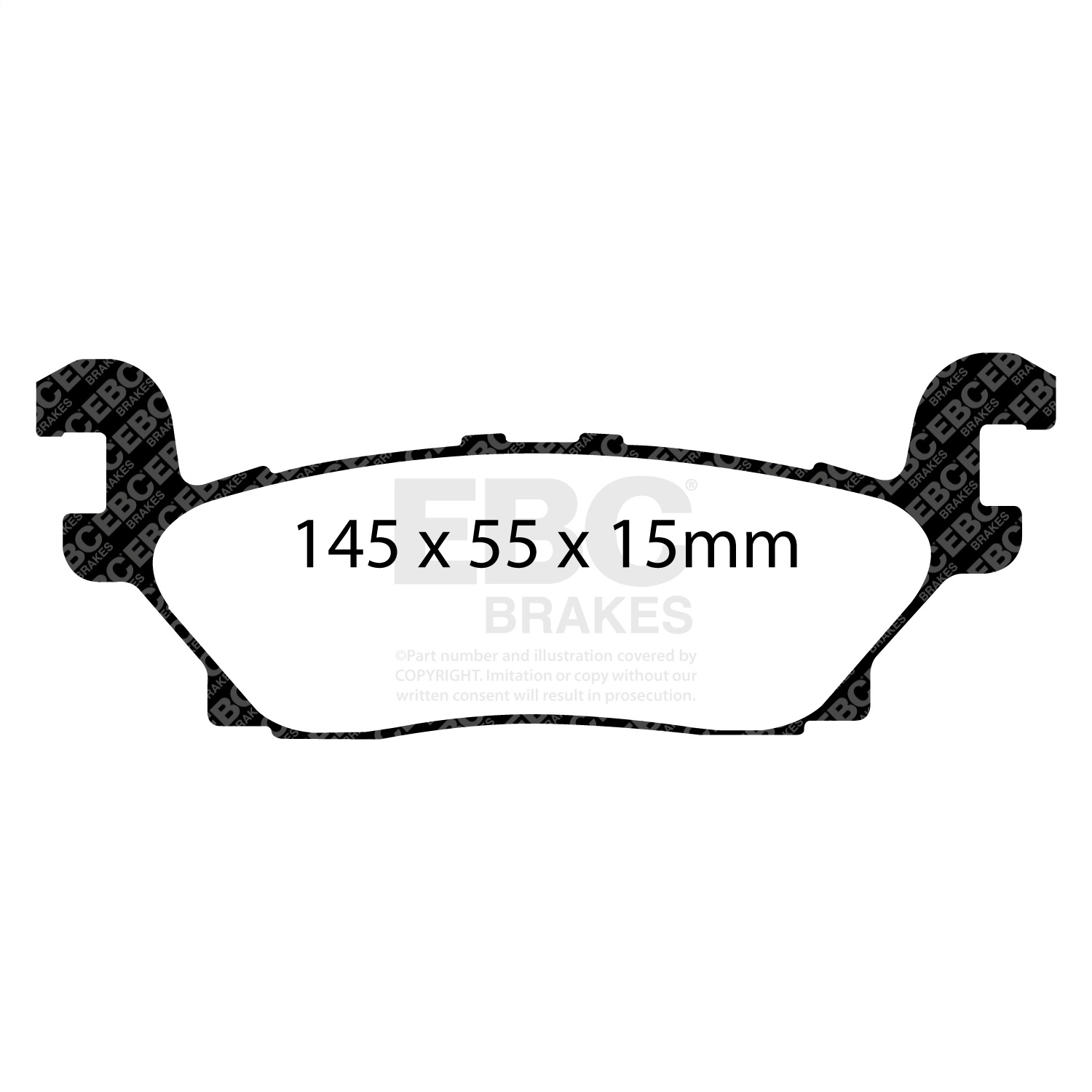 EBC Brakes DP41760R Yellowstuff Street And Track Brake Pads Fits 06-10 H3 H3T