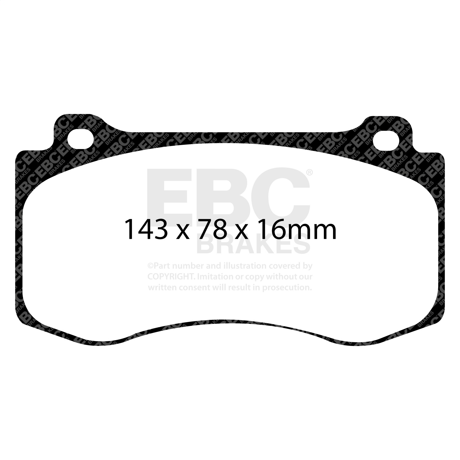 EBC BRAKES REDSTUFF CERAMIC PADS-DP31764C-Front