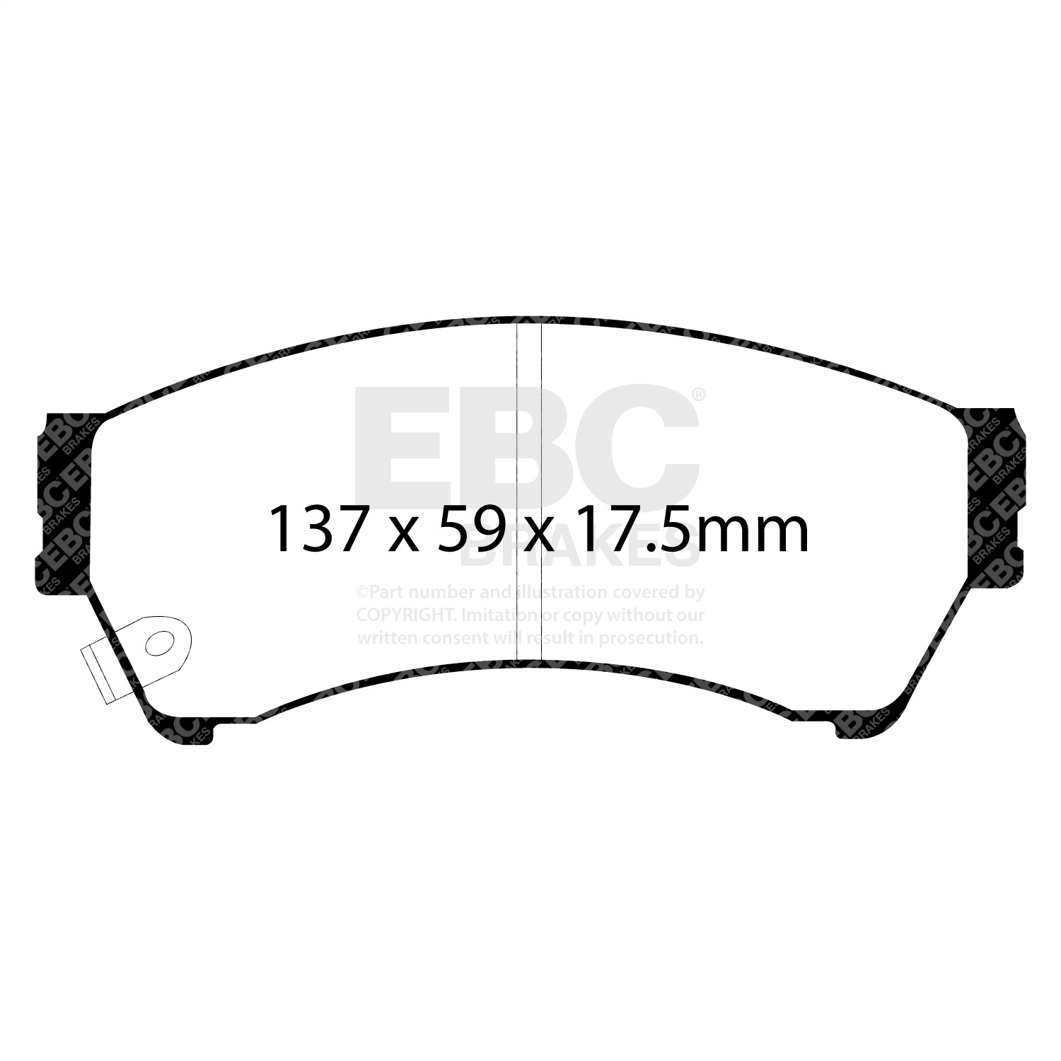 EBC Brakes DP41765/2R Yellowstuff Street And Track Brake Pads Fits 06-07 6