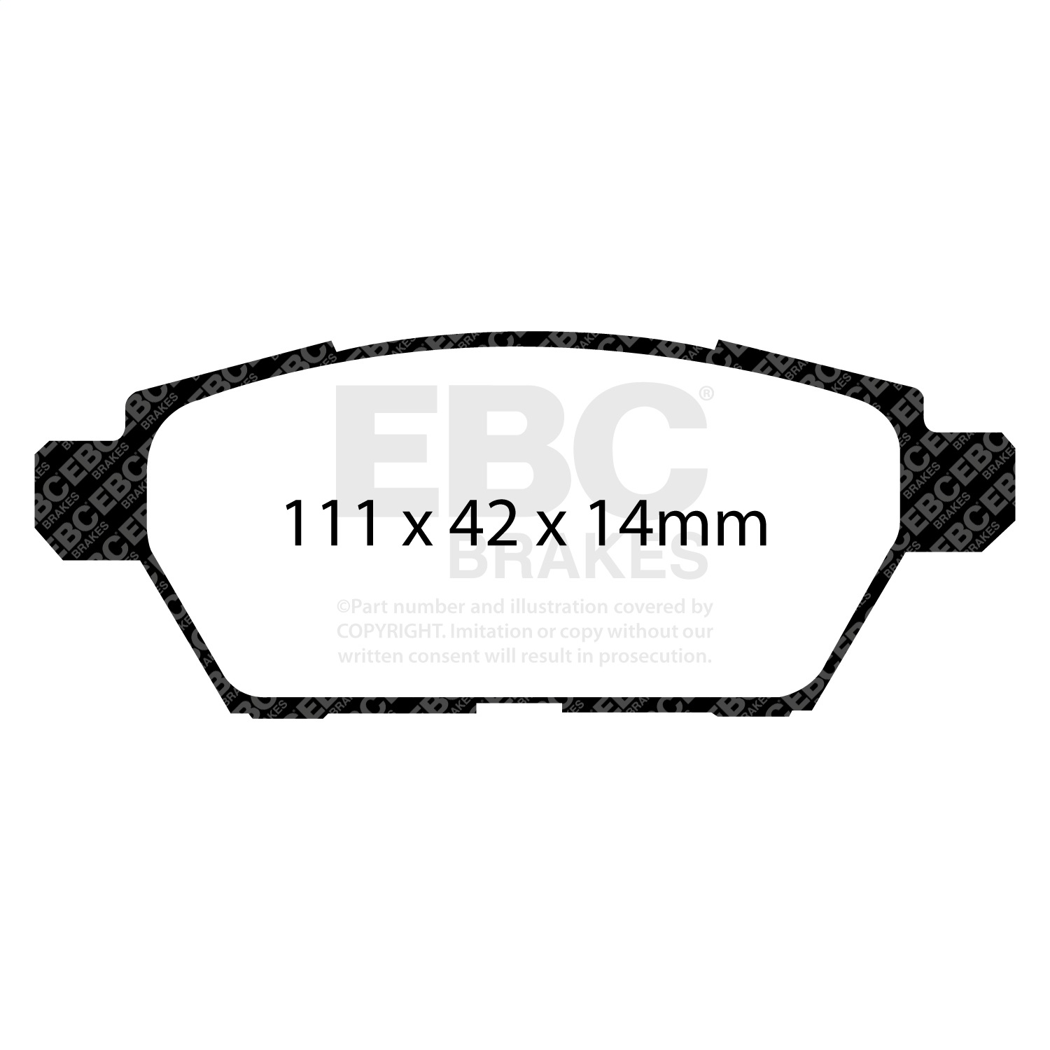 EBC DP31766C - Redstuff Ceramic Low Dust Rear Brake Pads