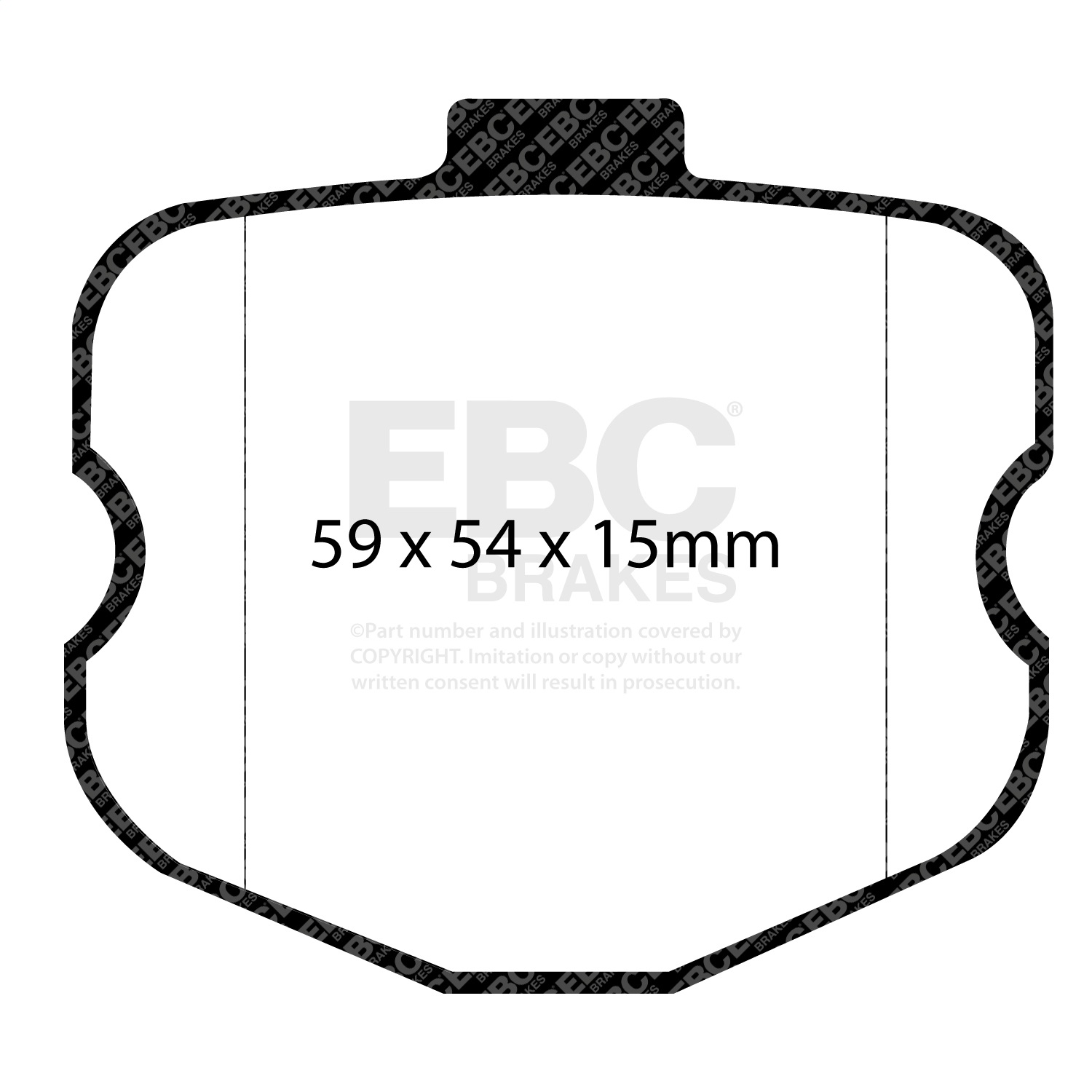 EBC Brakes DP31771/2C Redstuff Ceramic Low Dust Brake Pads Fits 06-08 Corvette