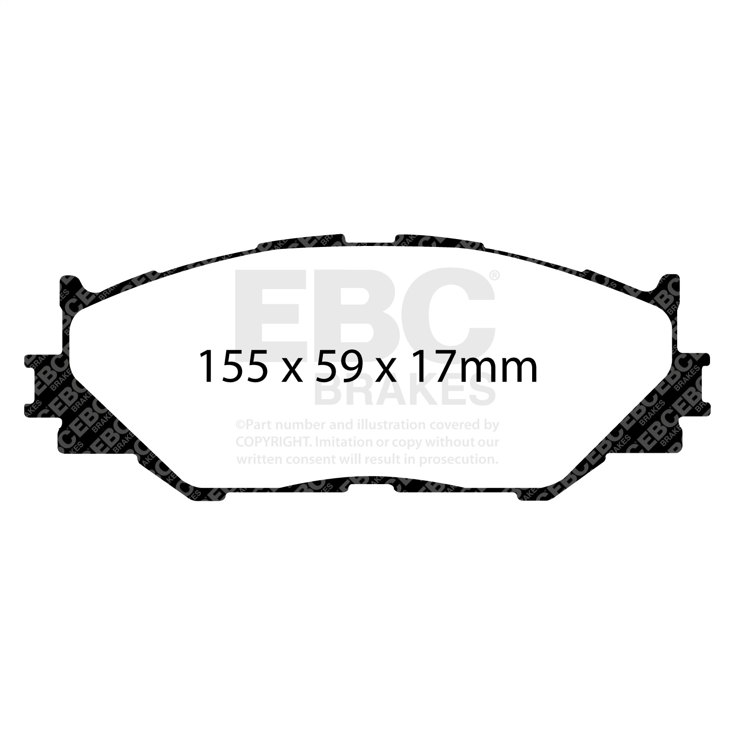 EBC Brakes UD1178 Ultimax  Brake Pads Fits 06-15 IS250