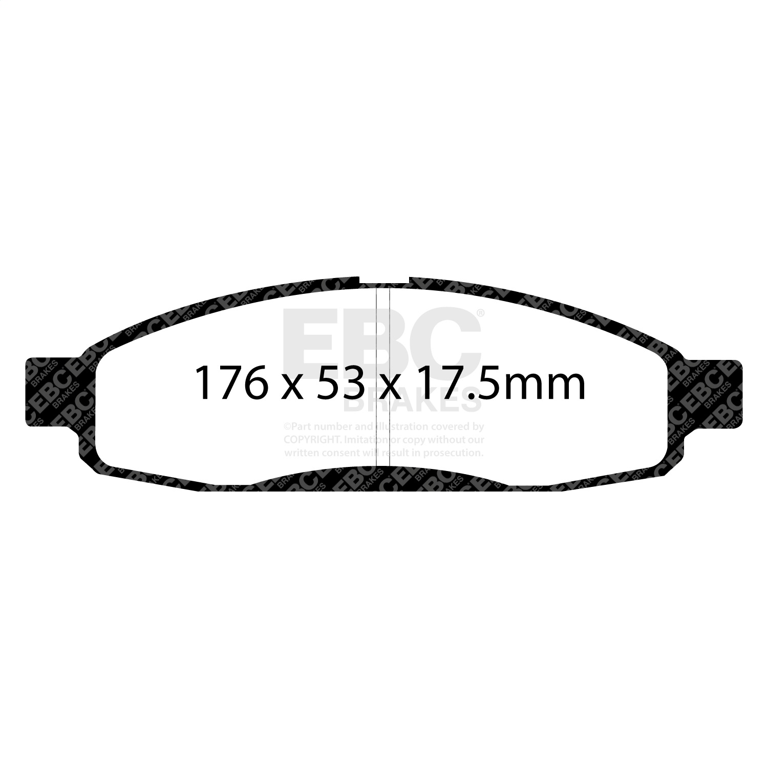 EBC DP61776 - Greenstuff 6000 Series Truck and SUV Front Brake Pads