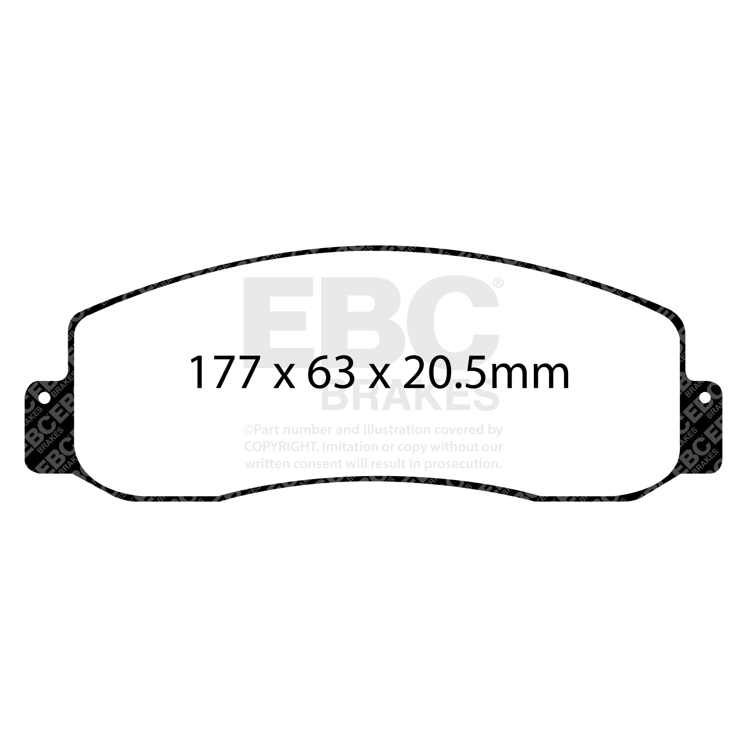 EBC Brakes Extra Duty Truck/SUV Pad-ED91777-Front