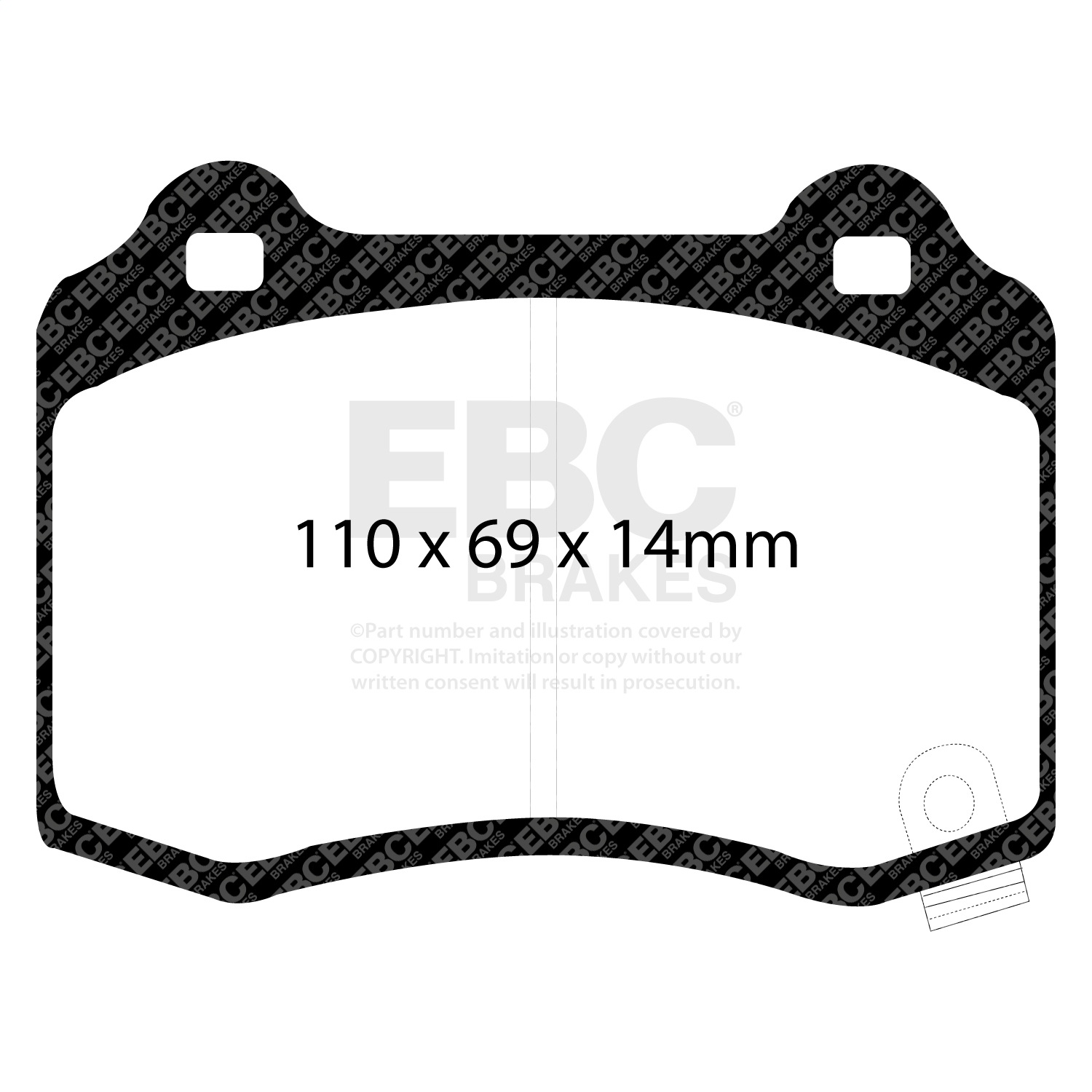 EBC Brakes Greenstuff Truck/SUV-DP61788-Rear