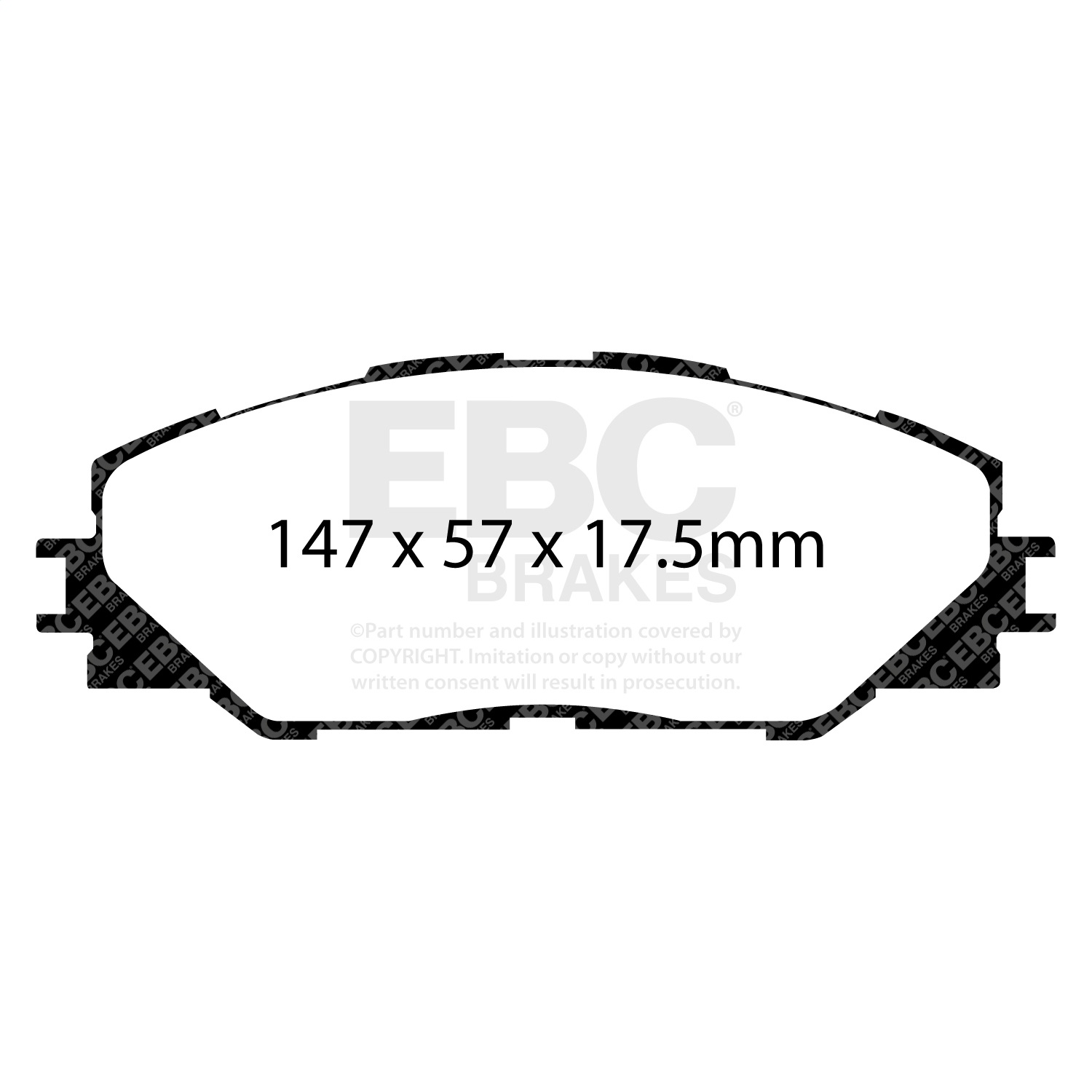 EBC DP61792 - Greenstuff 6000 Series Truck and SUV Front Brake Pads