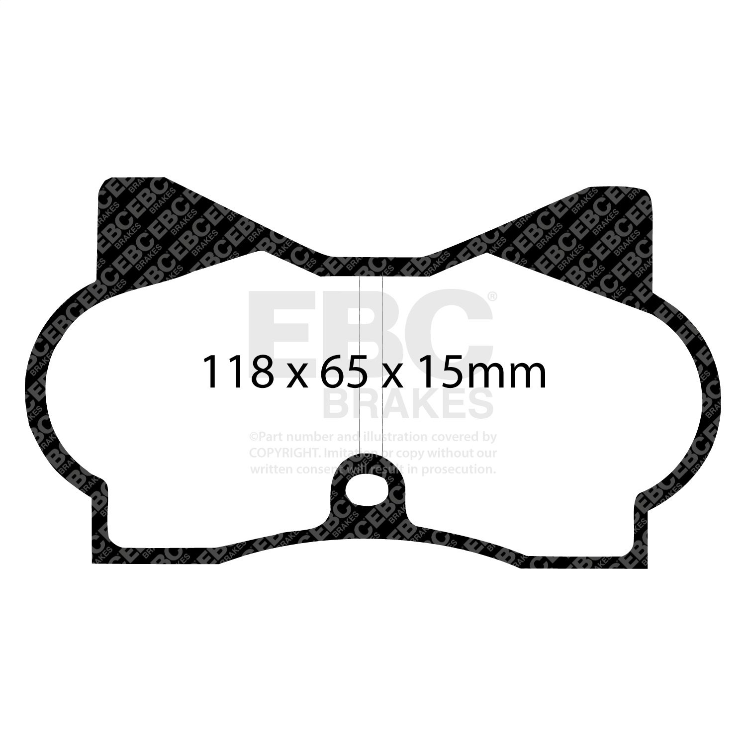 EBC Brakes DP3180C Redstuff Ceramic Low Dust Brake Pads Fits Bora Merak Pantera