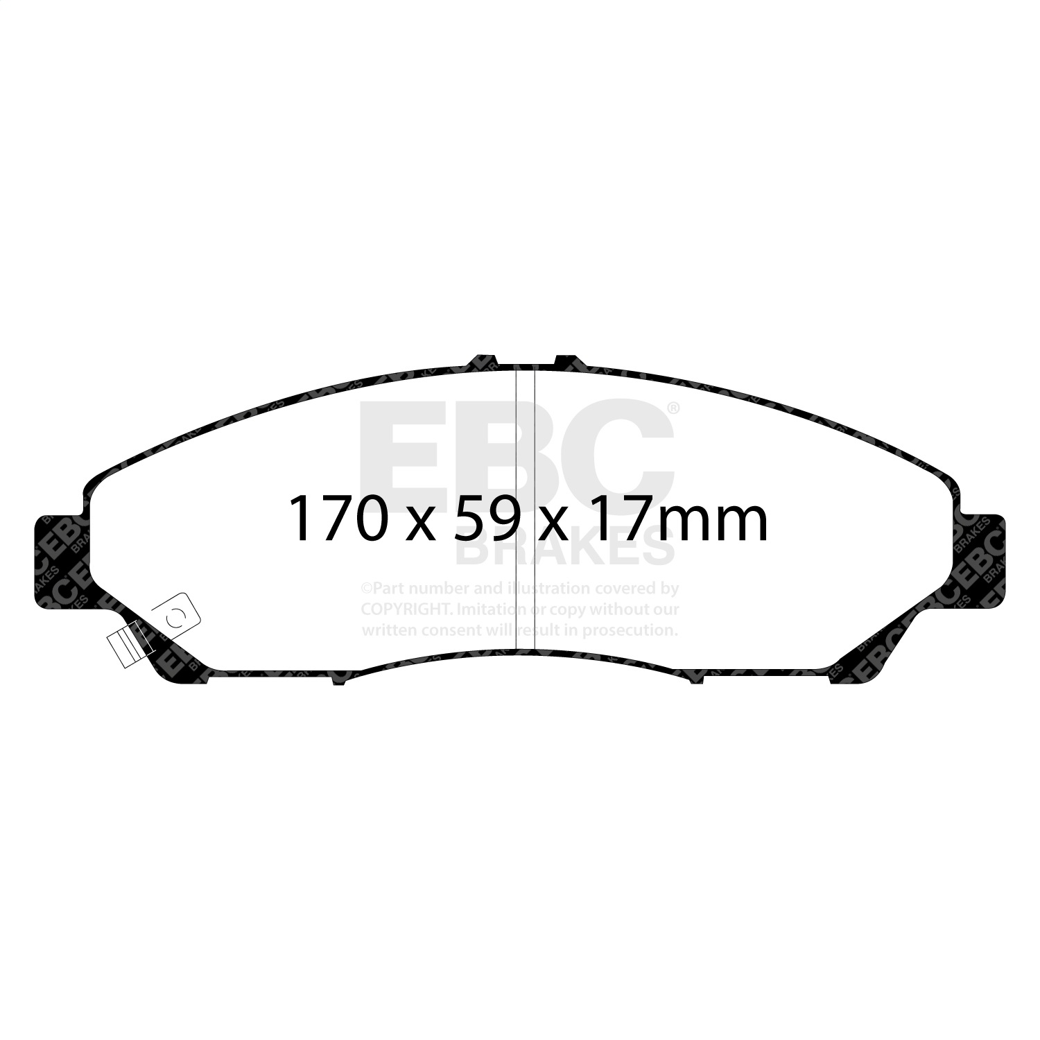EBC UD1280 - Ultimax OEM Replacement Front Brake Pads
