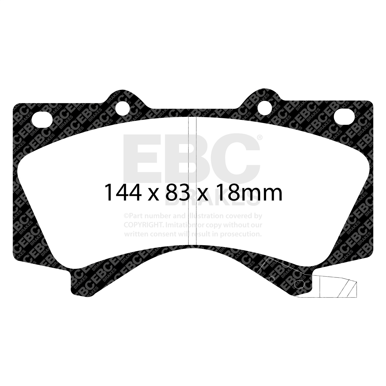 EBC Brakes UD1303 Ultimax  Brake Pads Fits Land Cruiser LX570 Sequoia Tundra