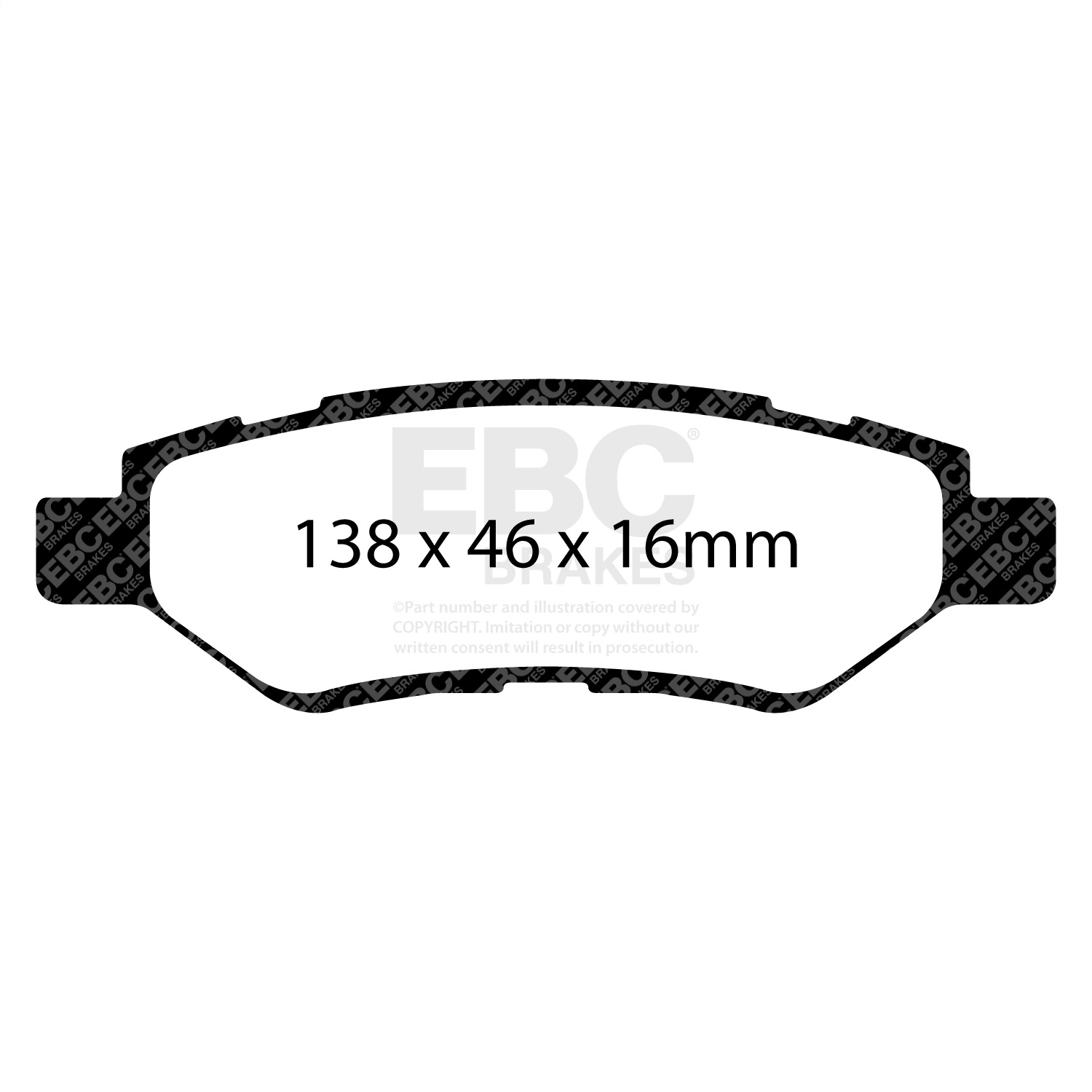 DP31829C EBC - Redstuff Ceramic Low Dust Rear Brake Pads