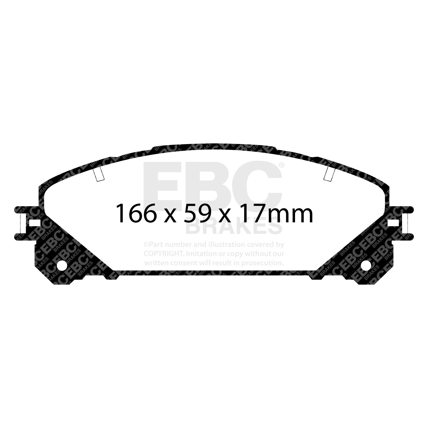 EBC BRAKES ULTIMAX PADS UD1324-Front