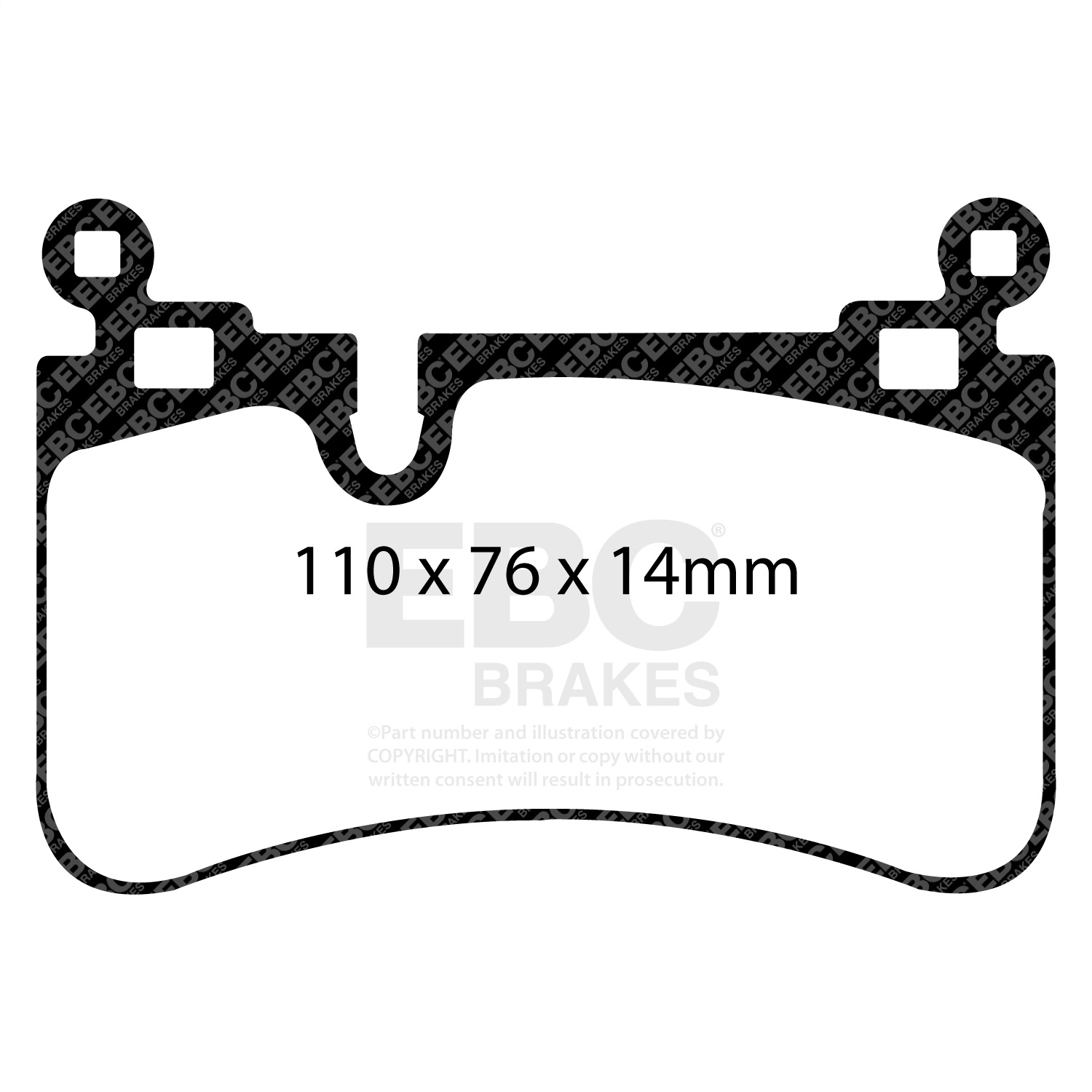 EBC Brakes DP31839C Redstuff Ceramic Low Dust Brake Pads