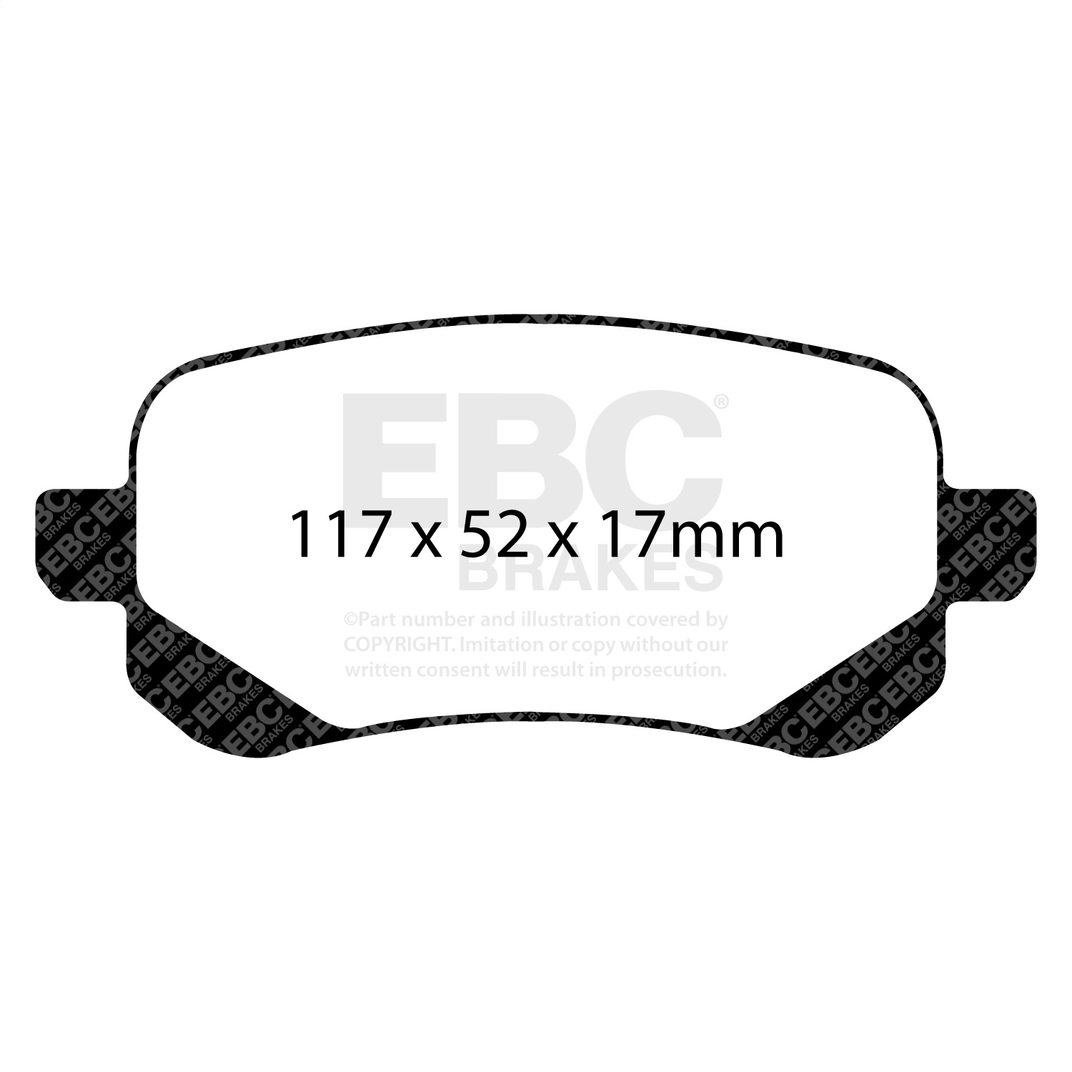 EBC DP61840 - Greenstuff 6000 Series Truck and SUV Rear Brake Pads