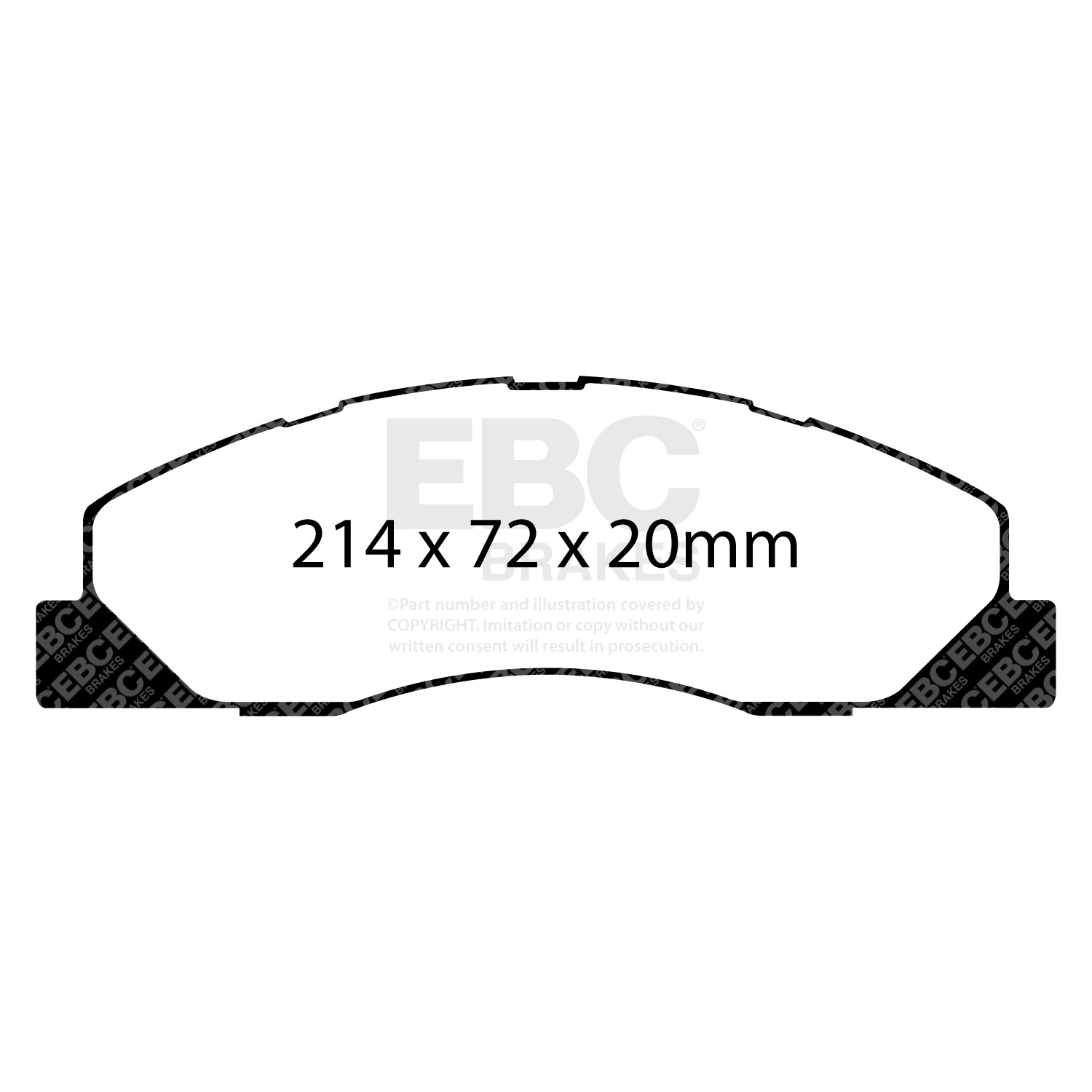 EBC DP61847 - Greenstuff 6000 Series Truck and SUV Front Brake Pads