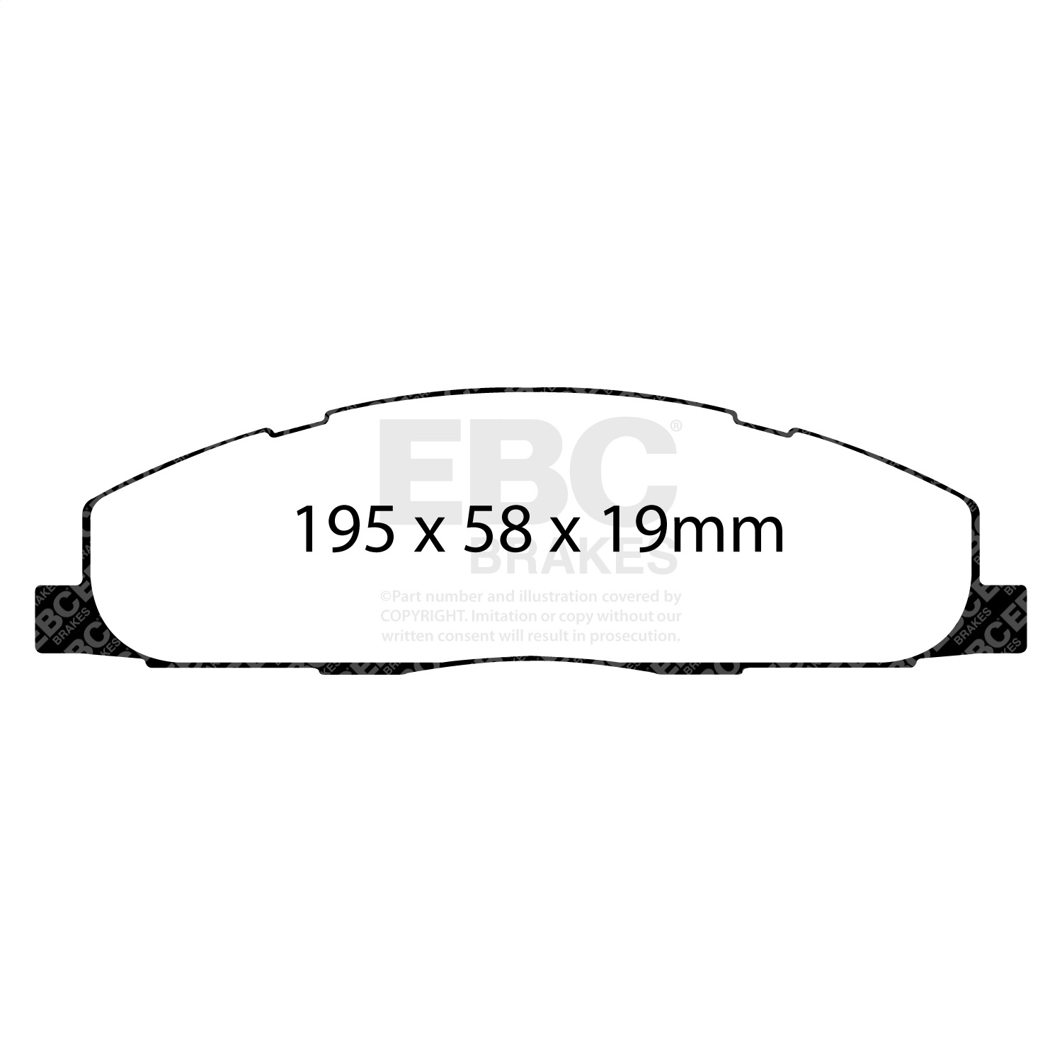 EBC Brakes Extra Duty Truck/SUV Pad-ED91848-Rear