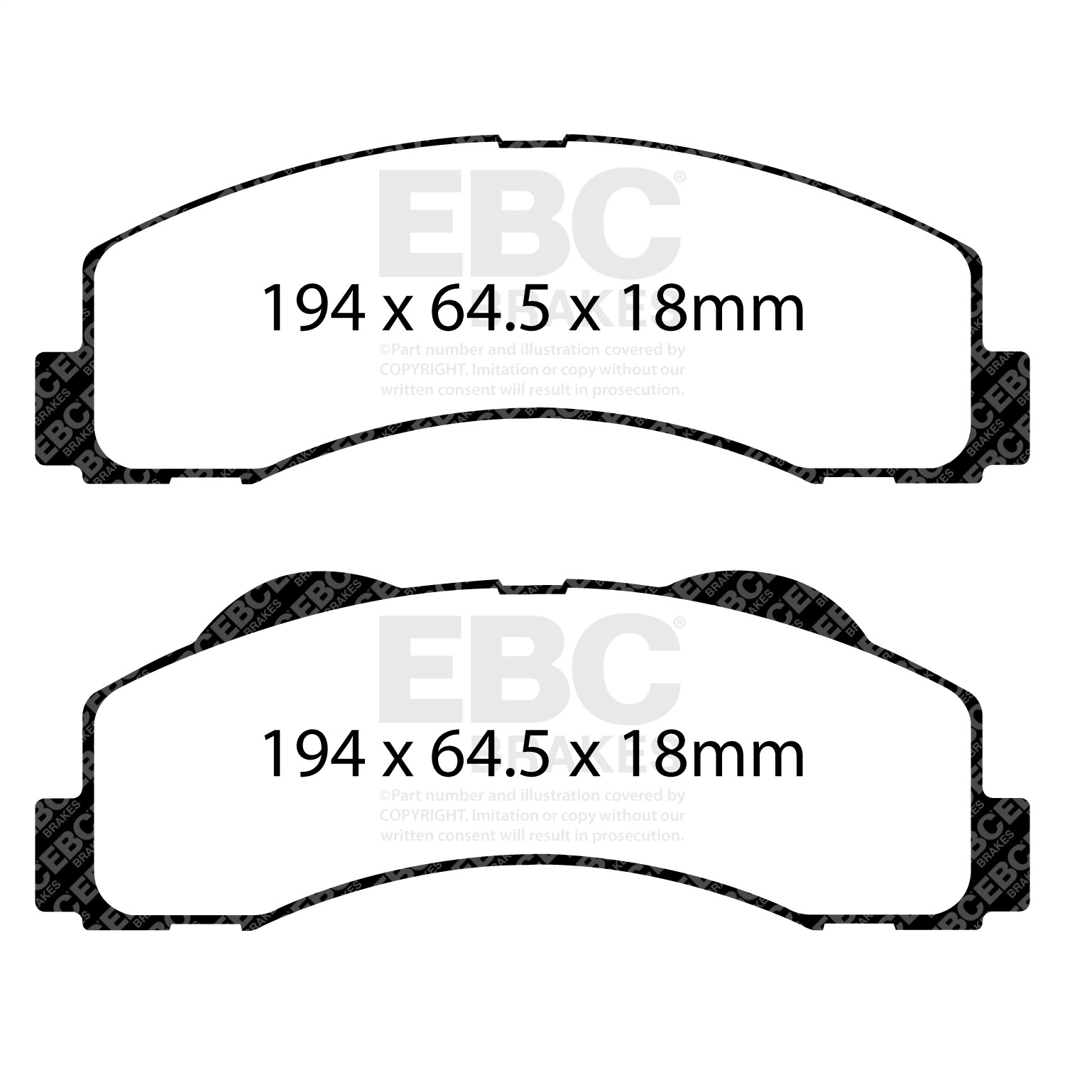 EBC Brakes DP41855R Yellowstuff Street And Track Brake Pads