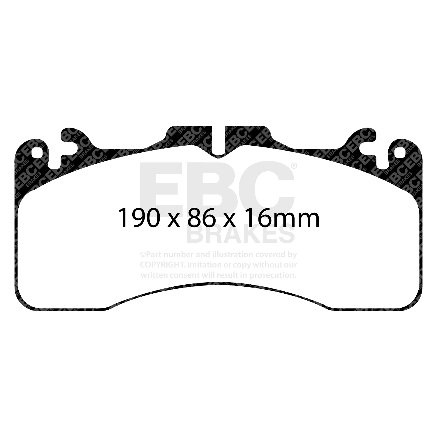 EBC BRAKES REDSTUFF CERAMIC PADS-DP31867C-Front