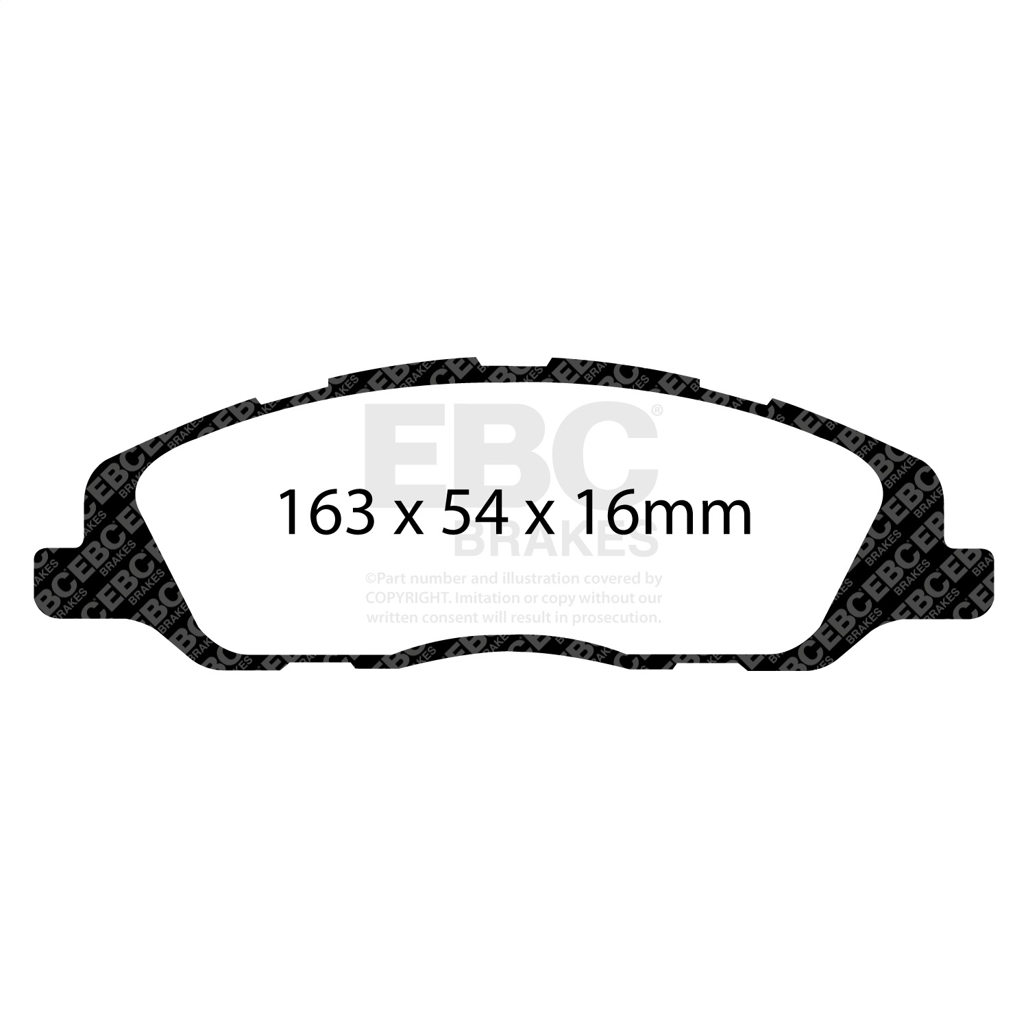 EBC Brakes DP31868C Redstuff Ceramic Low Dust Brake Pads Fits 10-14 Mustang