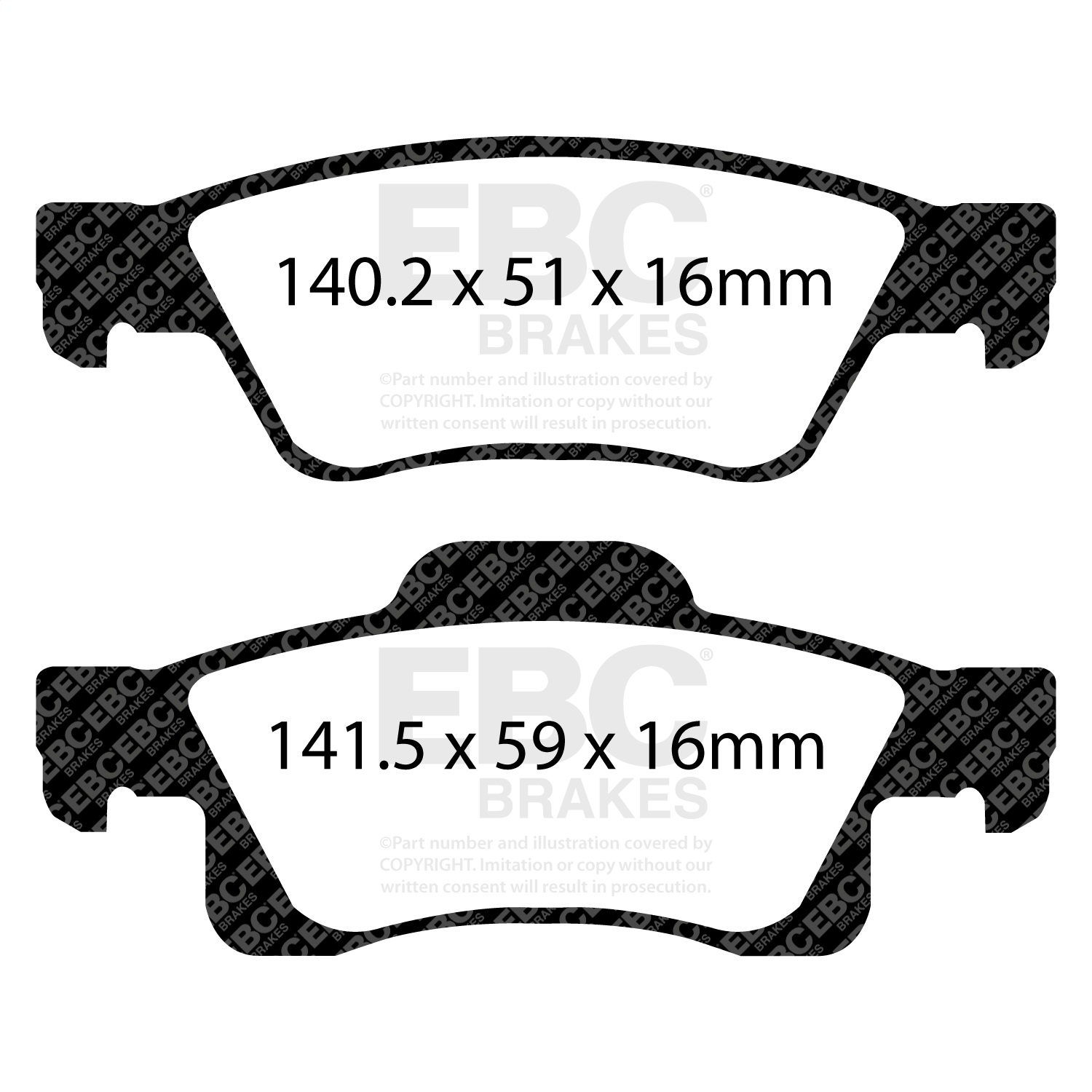 EBC Brakes UD1498 Ultimax  Brake Pads