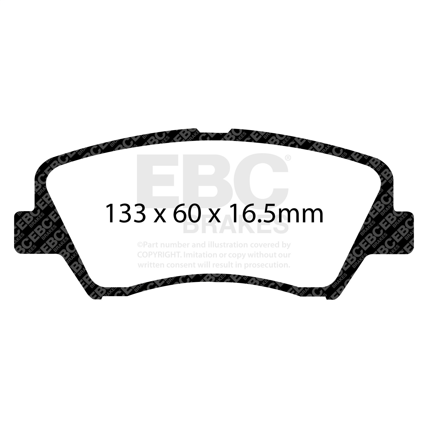 EBC DP31874C - Redstuff Ceramic Low Dust Front Brake Pads