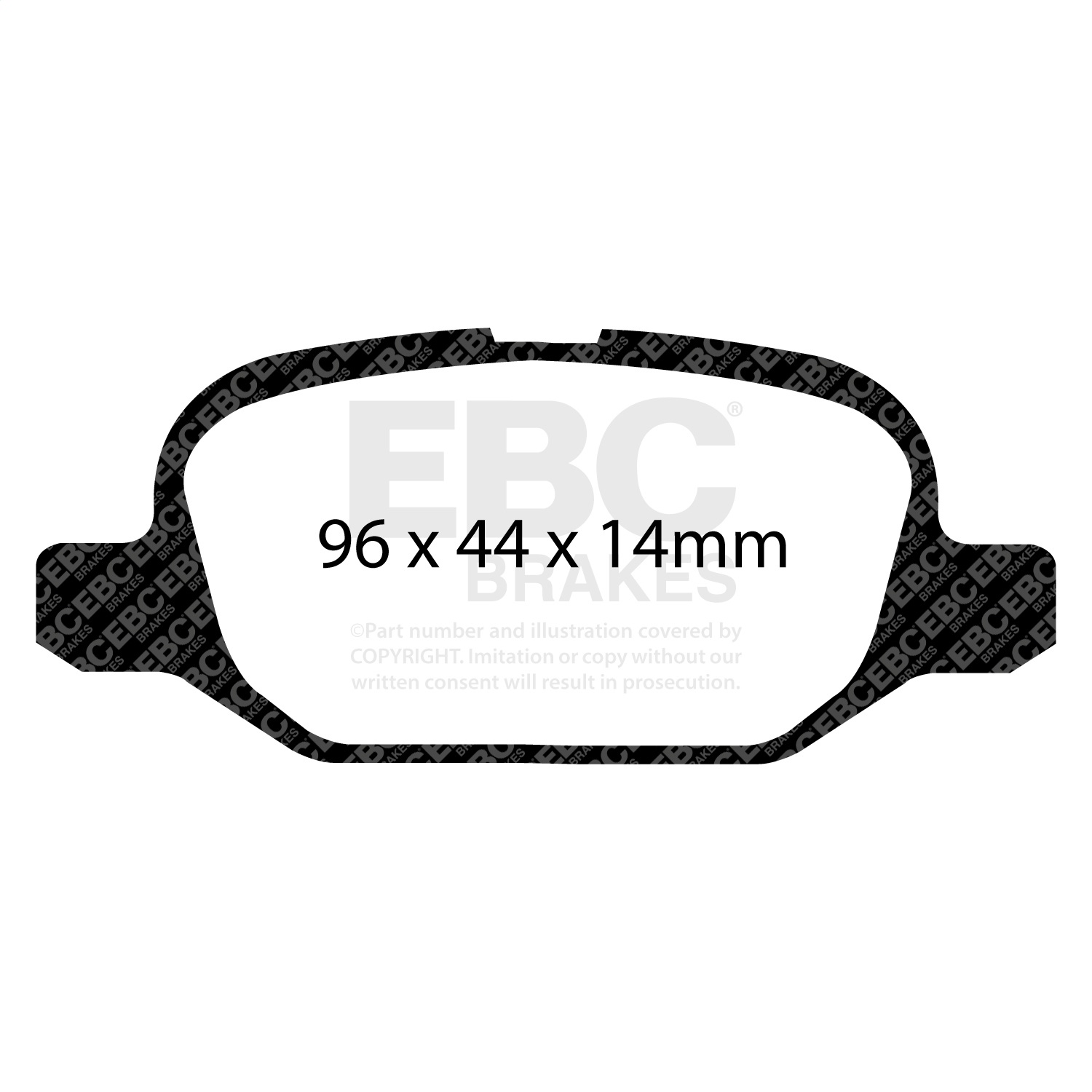 EBC Brakes DP31880C Redstuff Ceramic Low Dust Brake Pads Fits 12-18 500