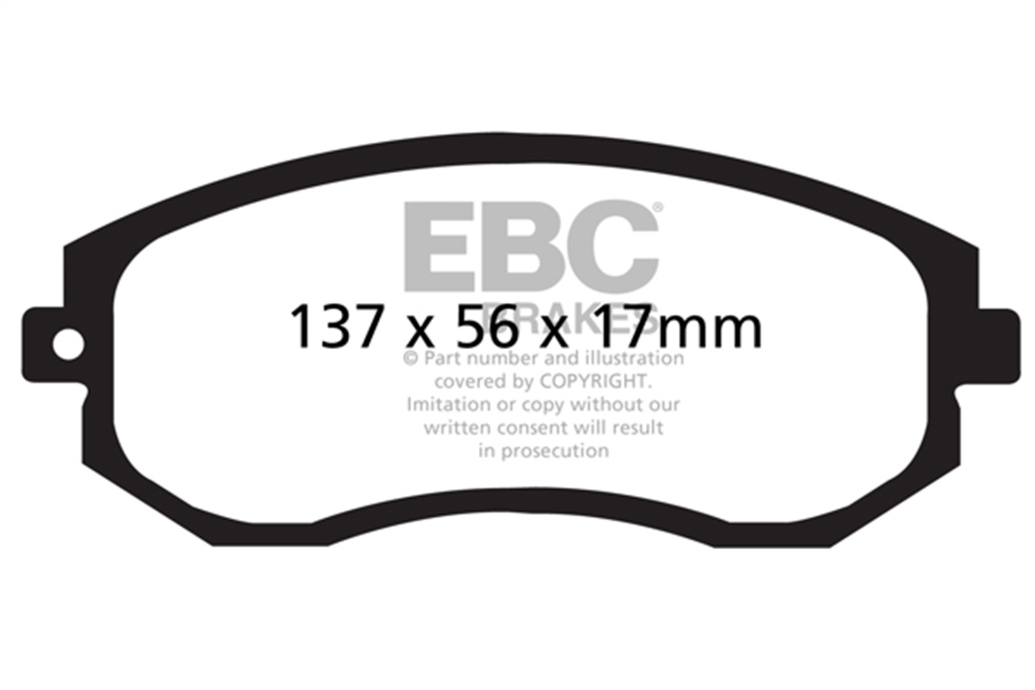 EBC Brakes DP51884NDX Bluestuff NDX Full Race Brake Pads