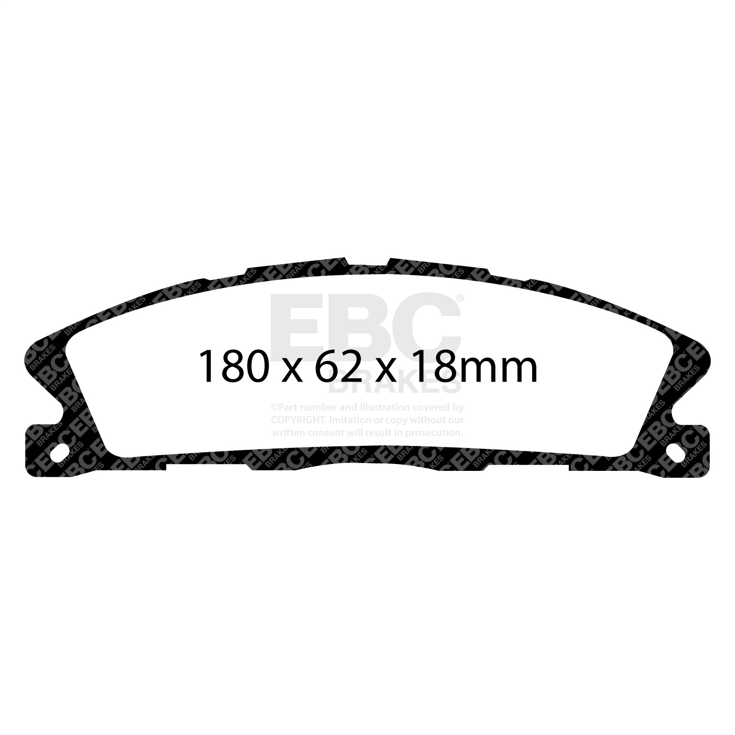 EBC DP61886 - Greenstuff 6000 Series Truck and SUV Front Brake Pads