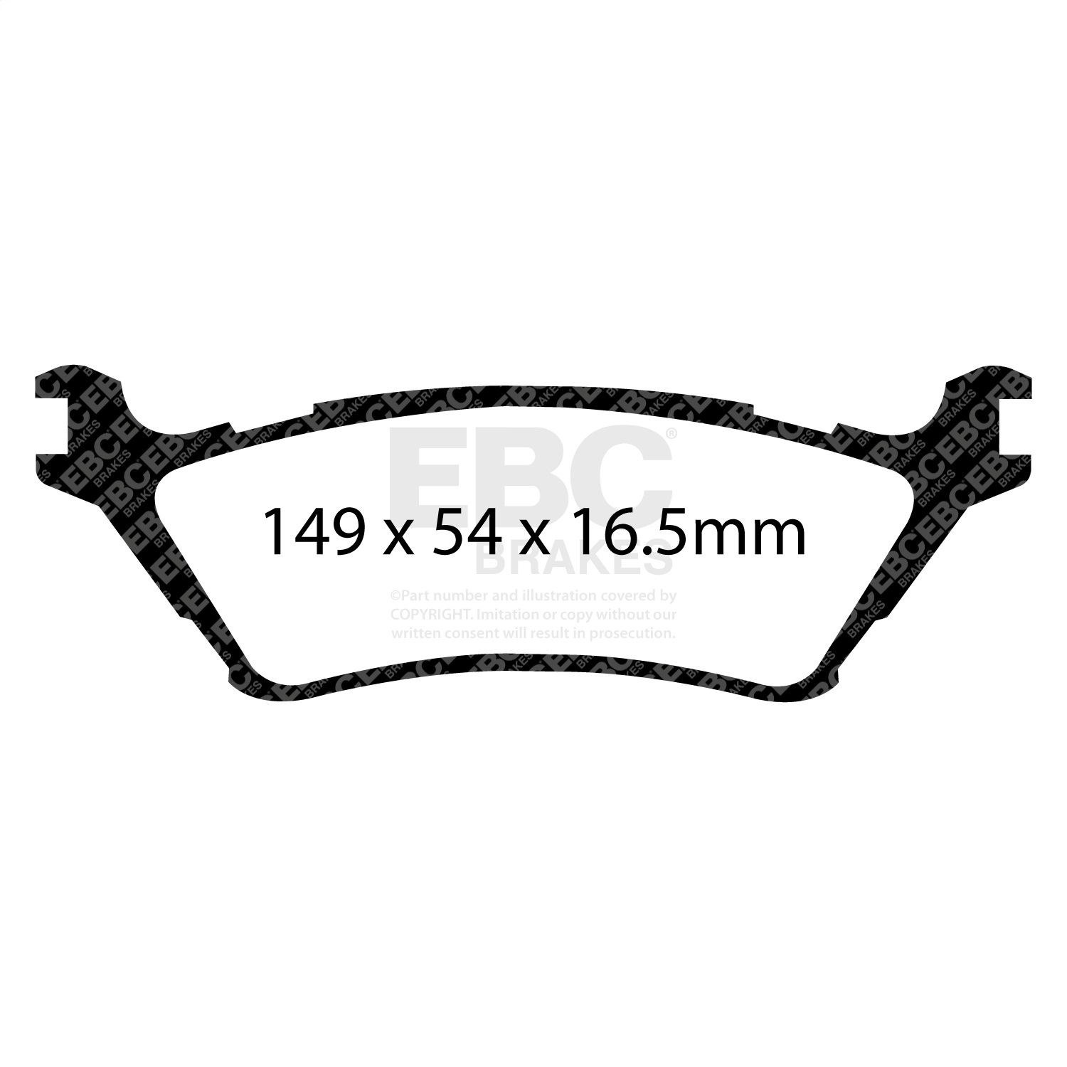 EBC DP61891 - Greenstuff 6000 Series Truck and SUV Rear Brake Pads