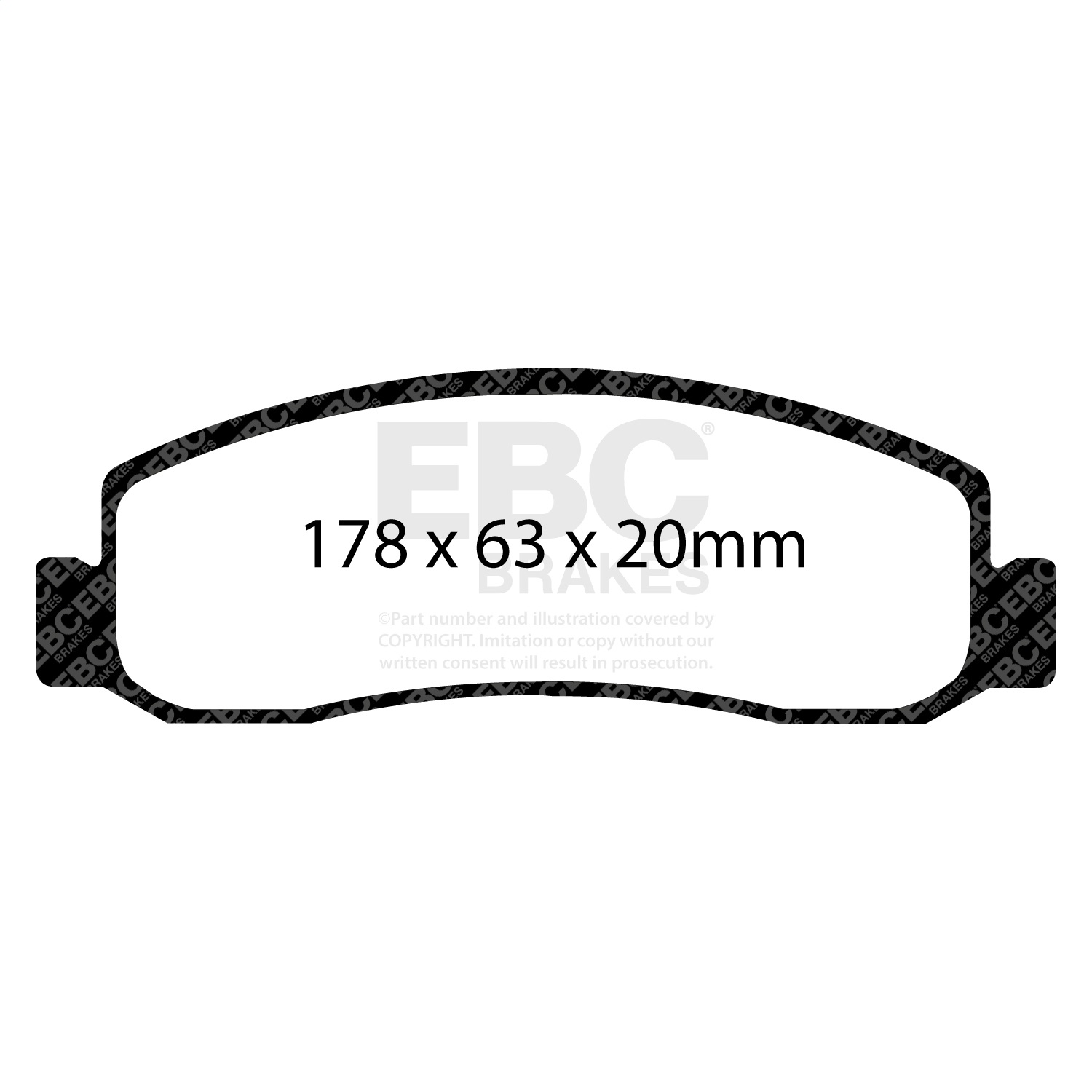 EBC Brakes Extra Duty Truck/SUV Pad-ED91892-Front