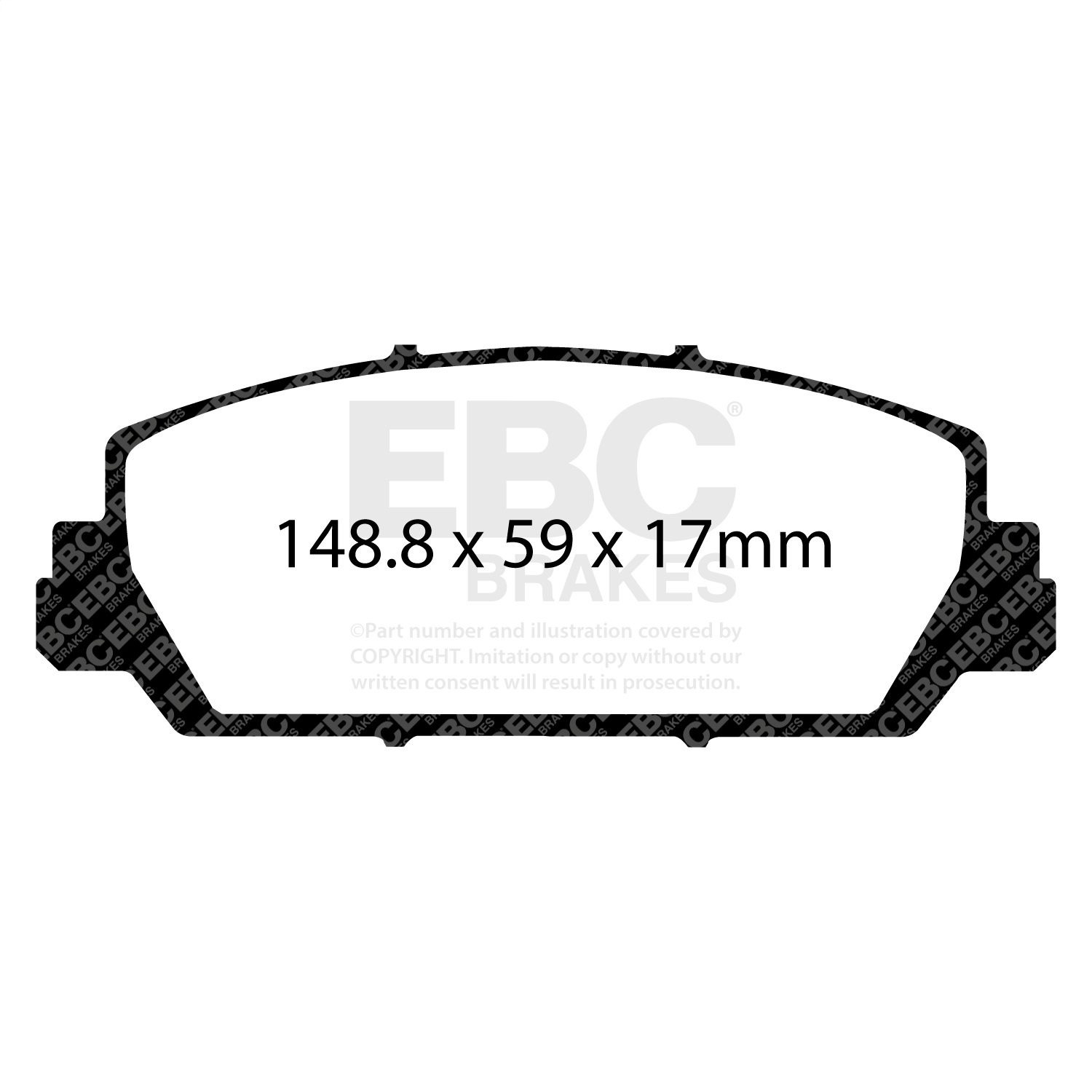 EBC BRAKES YELLOWSTUFF PADS-DP41896R-Front