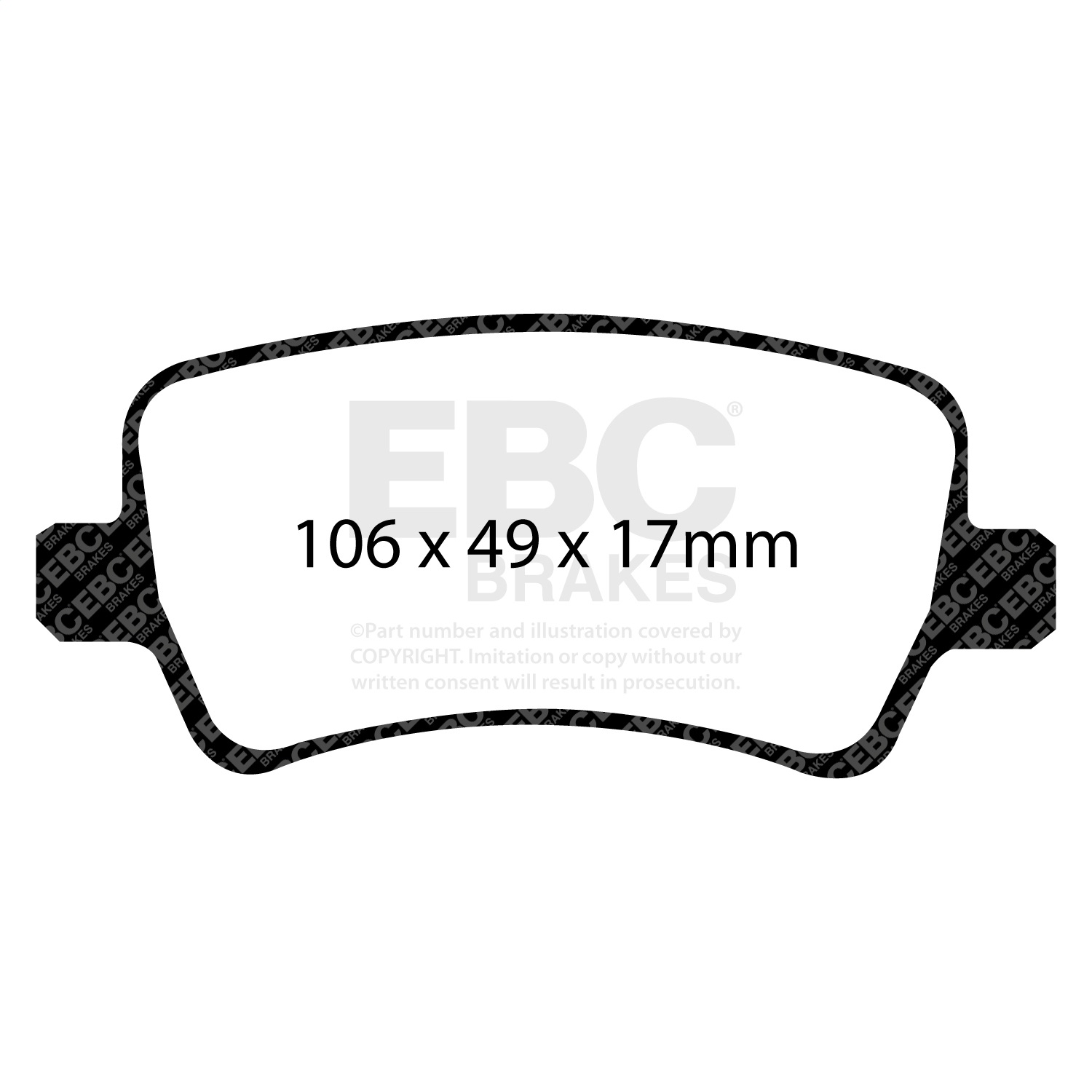 EBC DP31934C - Redstuff Ceramic Low Dust Rear Brake Pads