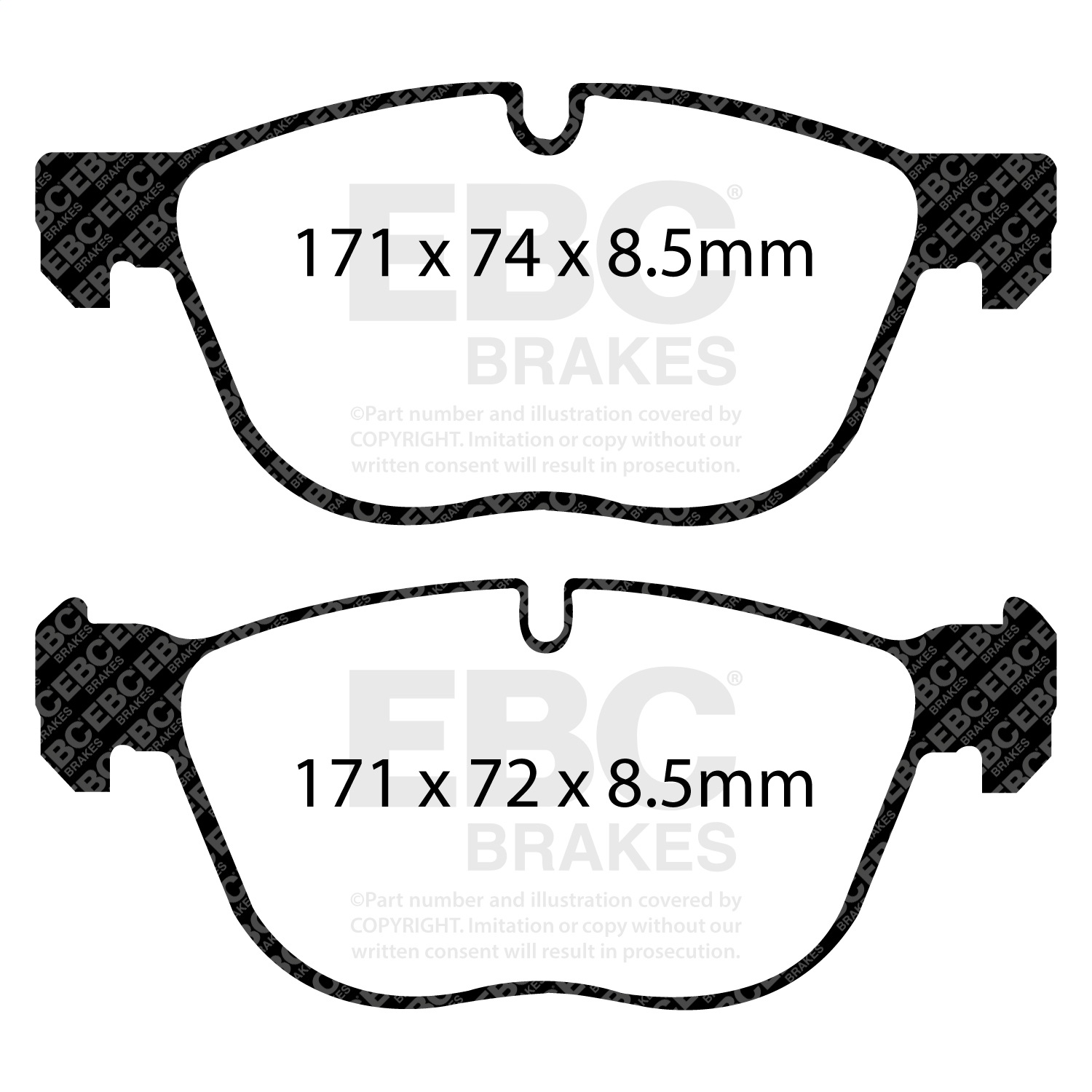 EBC DP31938C - Redstuff Ceramic Low Dust Front Brake Pads