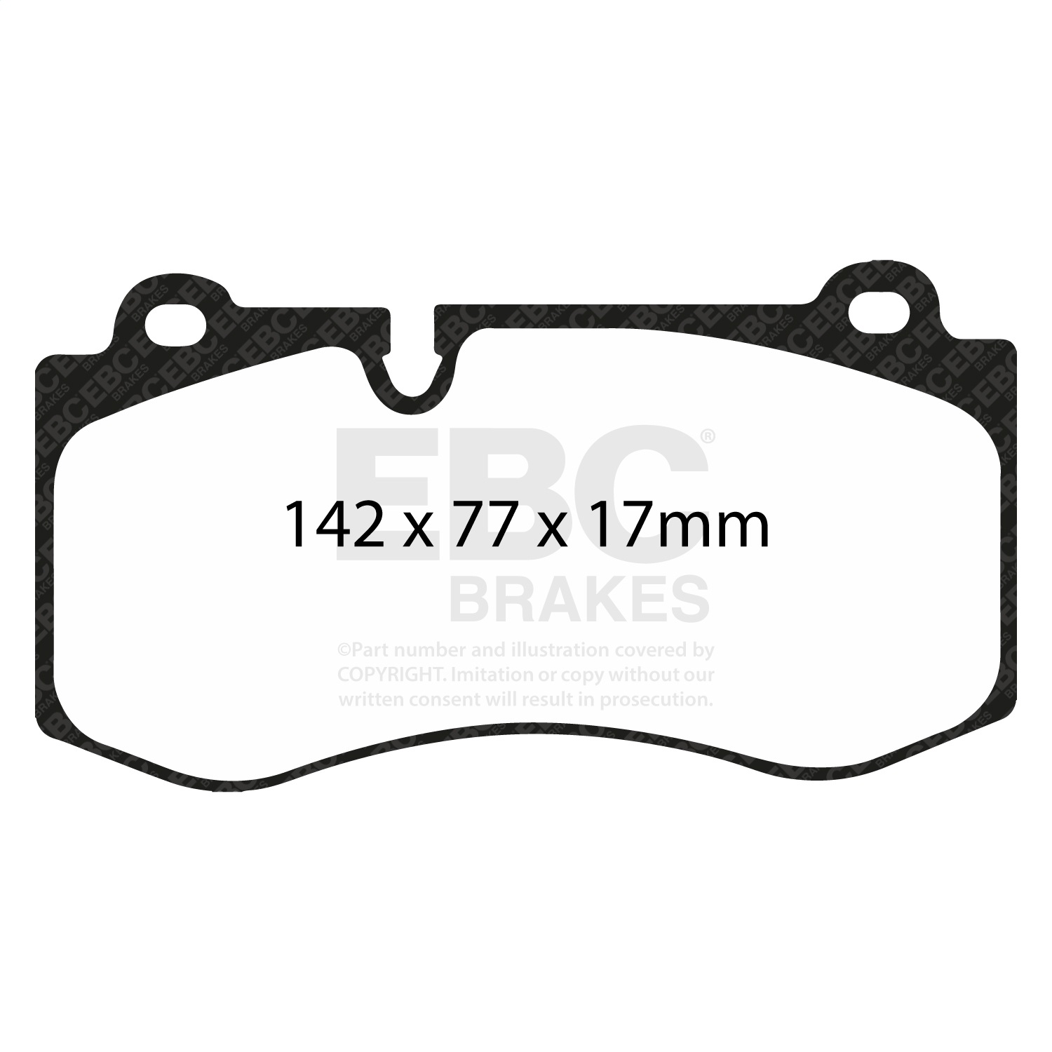EBC Brakes DP31943C Redstuff Ceramic Low Dust Brake Pads