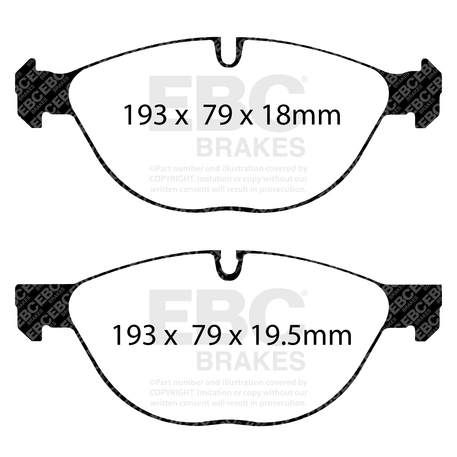 EBC Brakes DP31994C Redstuff Ceramic Low Dust Brake Pads Fits 08-19 X5 X6