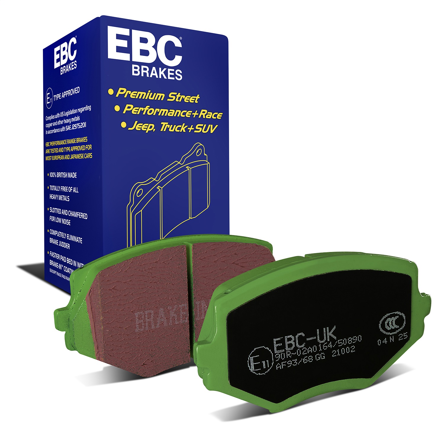 EBC Brakes DP21002 Greenstuff 2000 Series Sport Brake Pads Fits 94-05 Miata