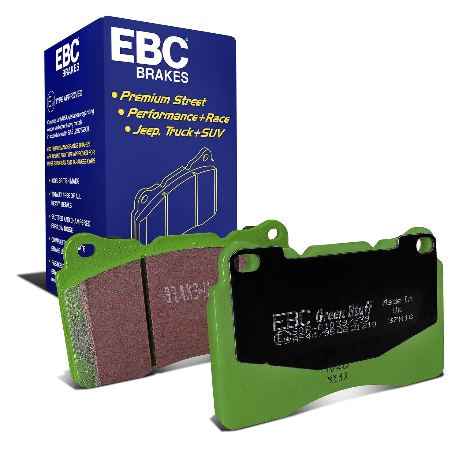 EBC Brakes DP21210 Greenstuff 2000 Series Sport Brake Pads