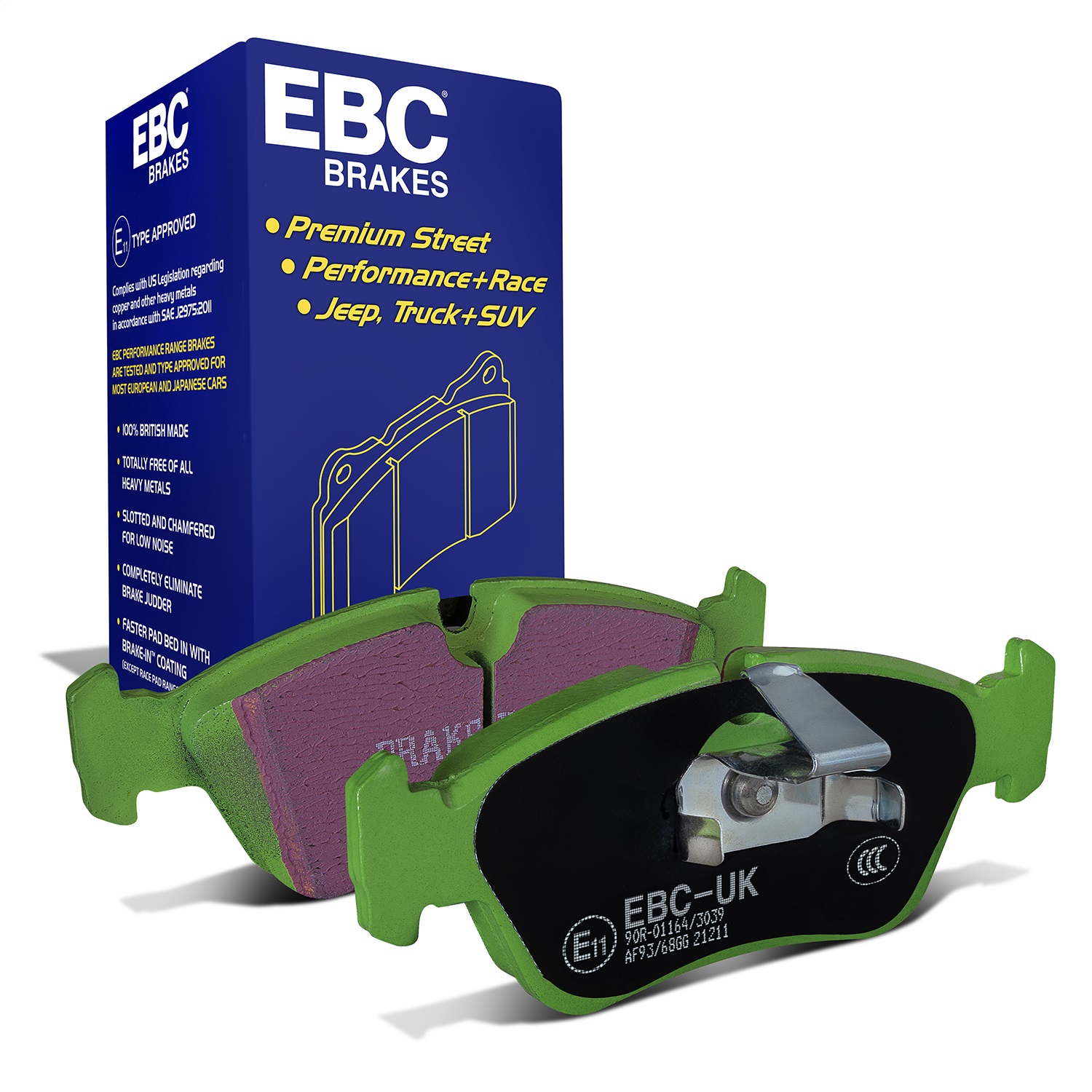 EBC Brakes DP21211 Greenstuff 2000 Series Sport Brake Pads
